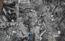 Зруйнована будівля у Києві