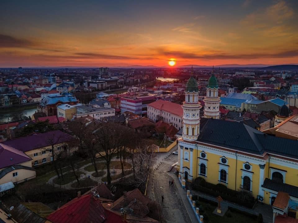 Місто Ужгород, вид на собор