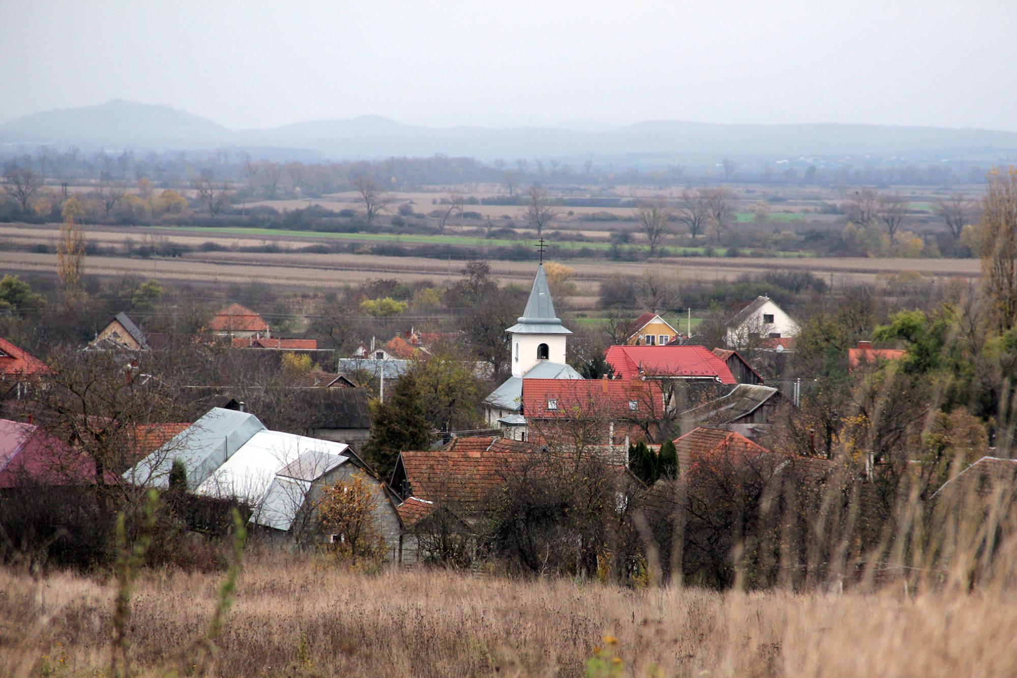 Село Великі Береги, вид із Пагорба