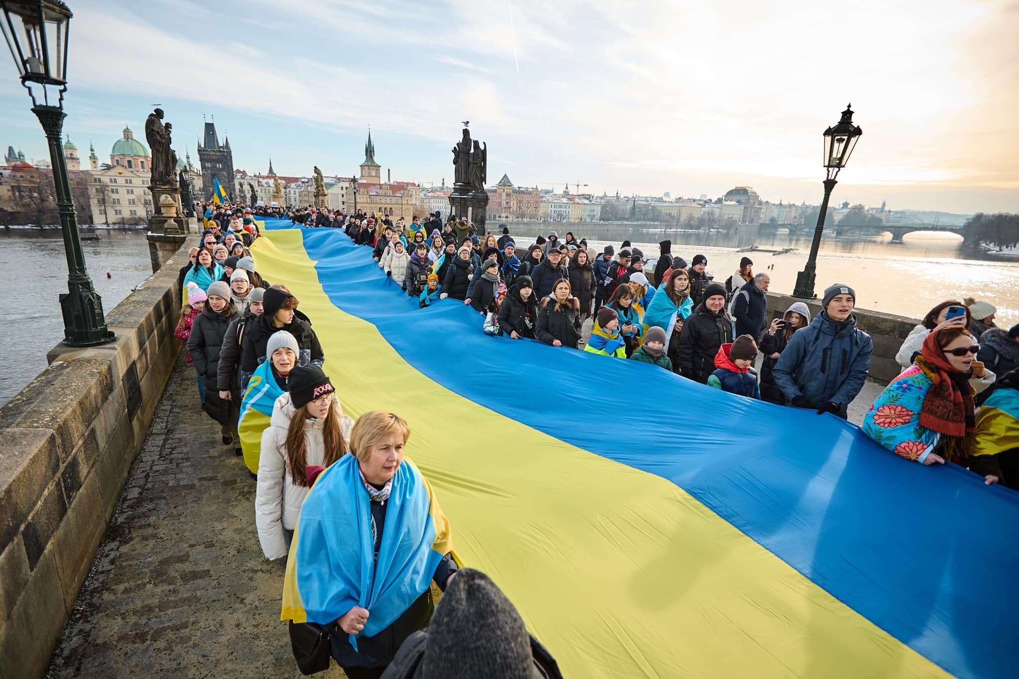 Прапор на Карловому мосту