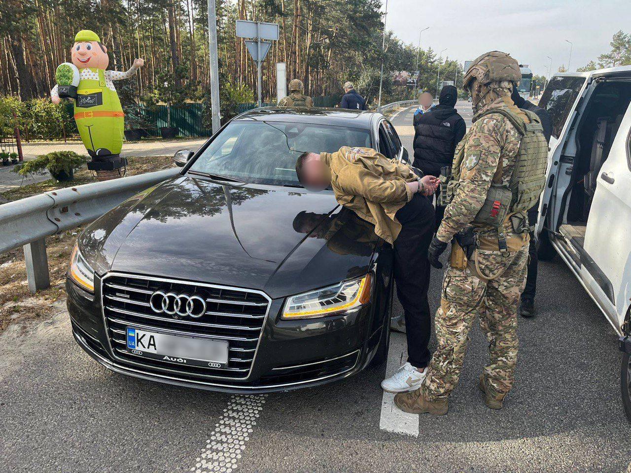 Затримання підозрюваного в Києві 