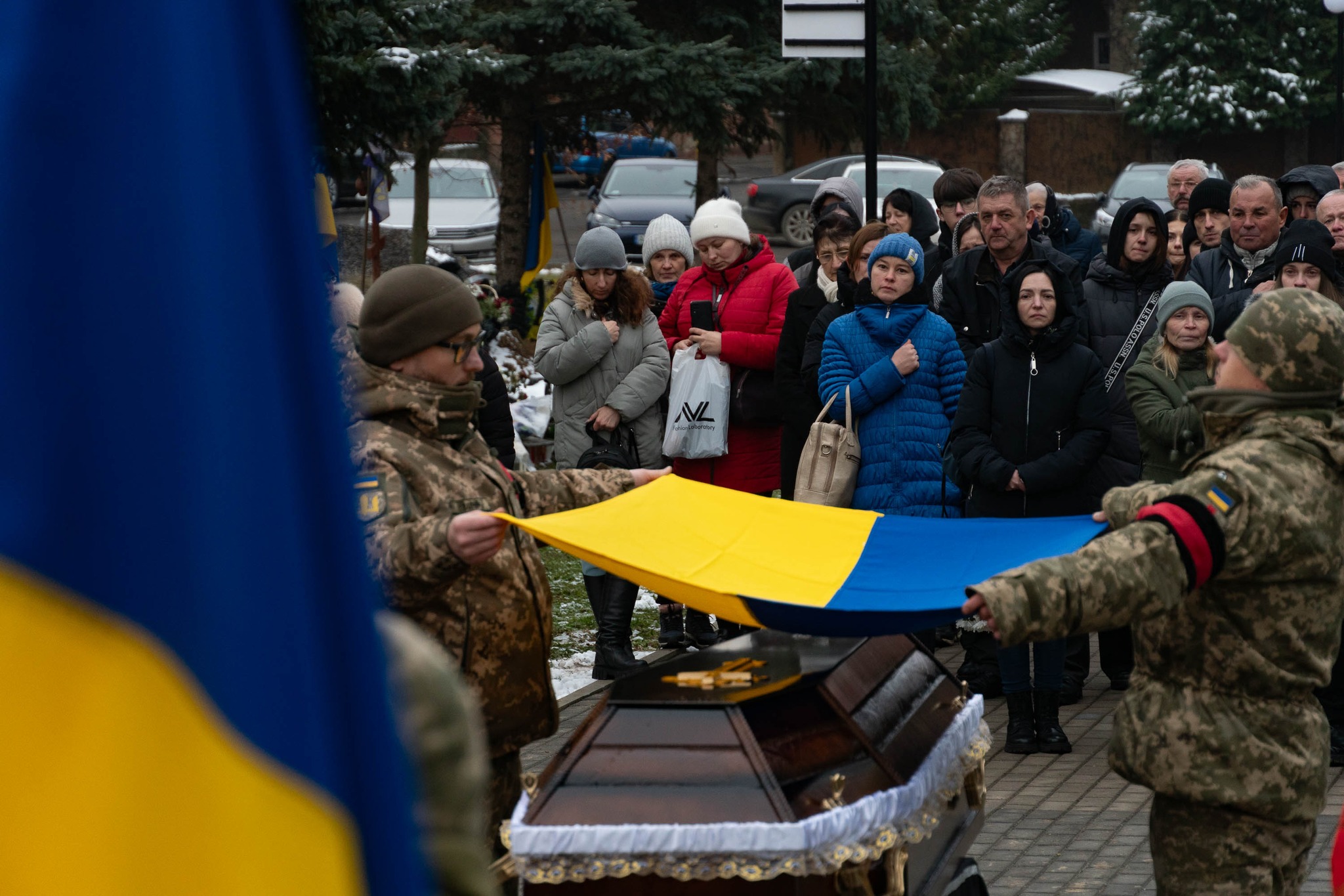 Прощання із загиблим військовим Валерім Маковським