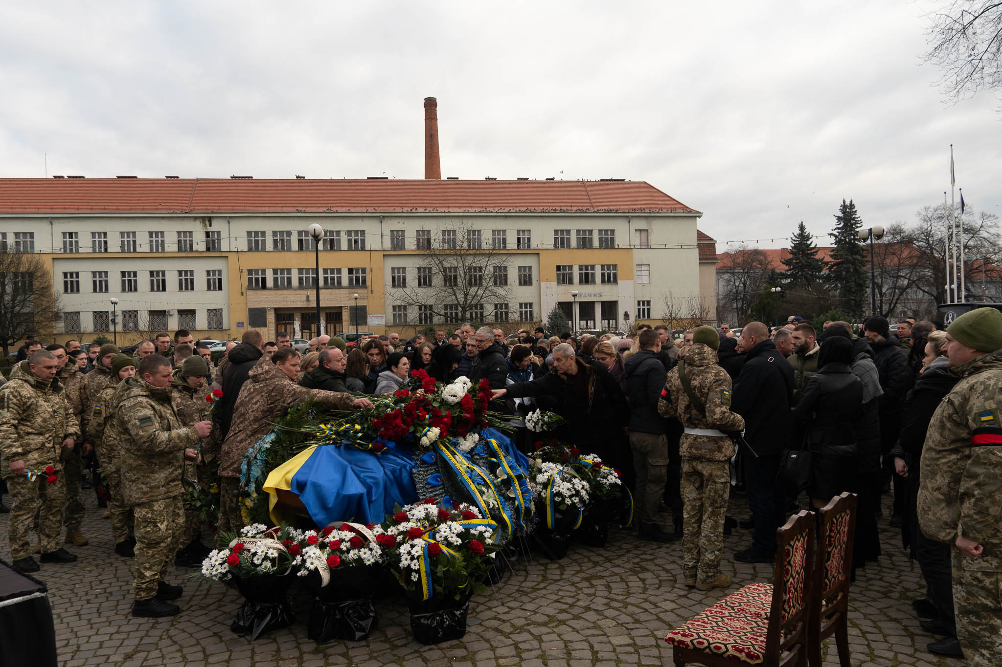 Прощання із воїном Дмитром Цацурою