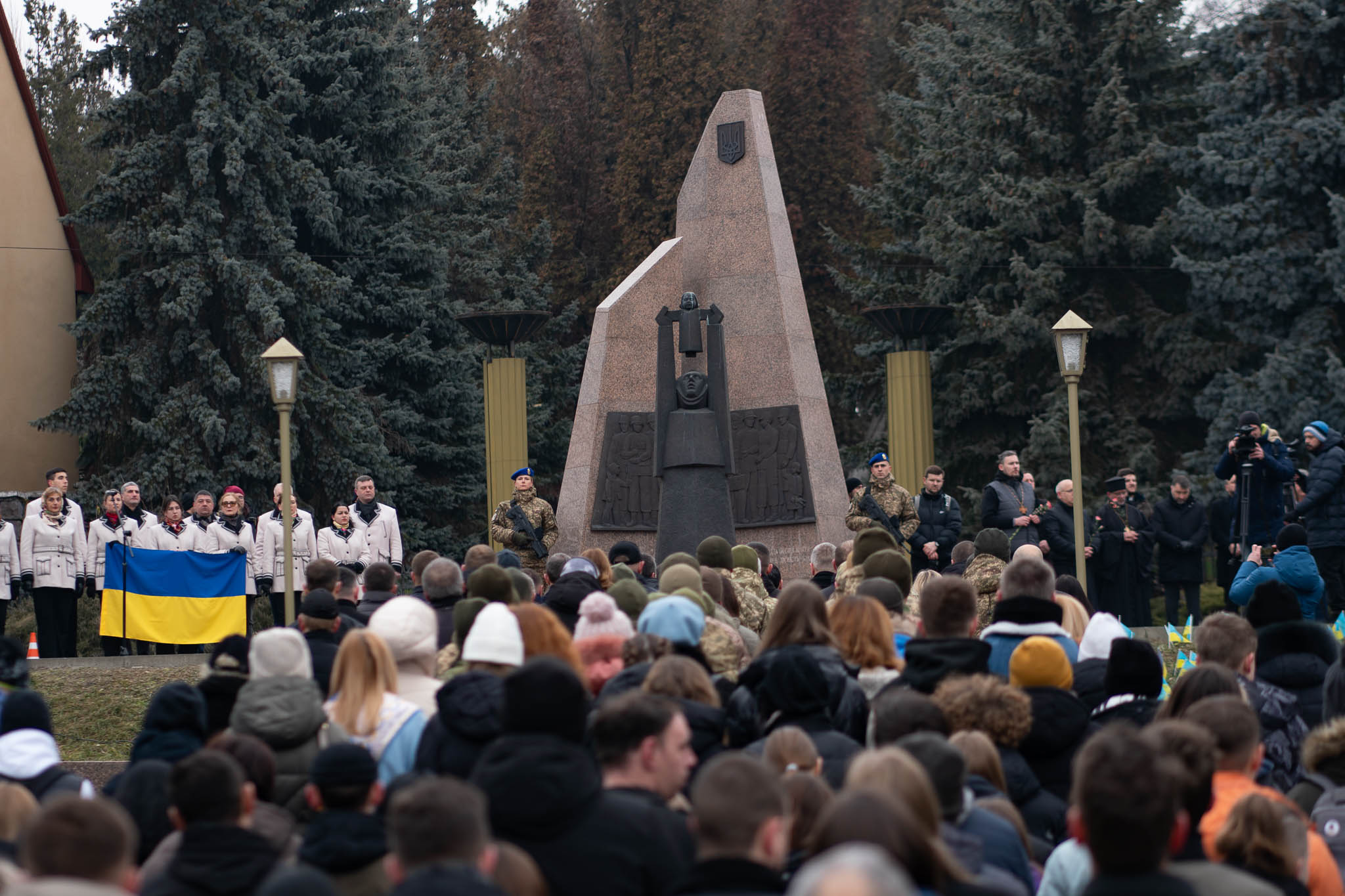 Вшанування пам'яті в Ужгороді на Пагорбі Слави