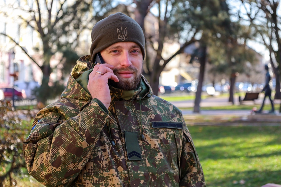 Гвардієць Назар Парфенюк зараз вчить новобранців на Закарпатті 