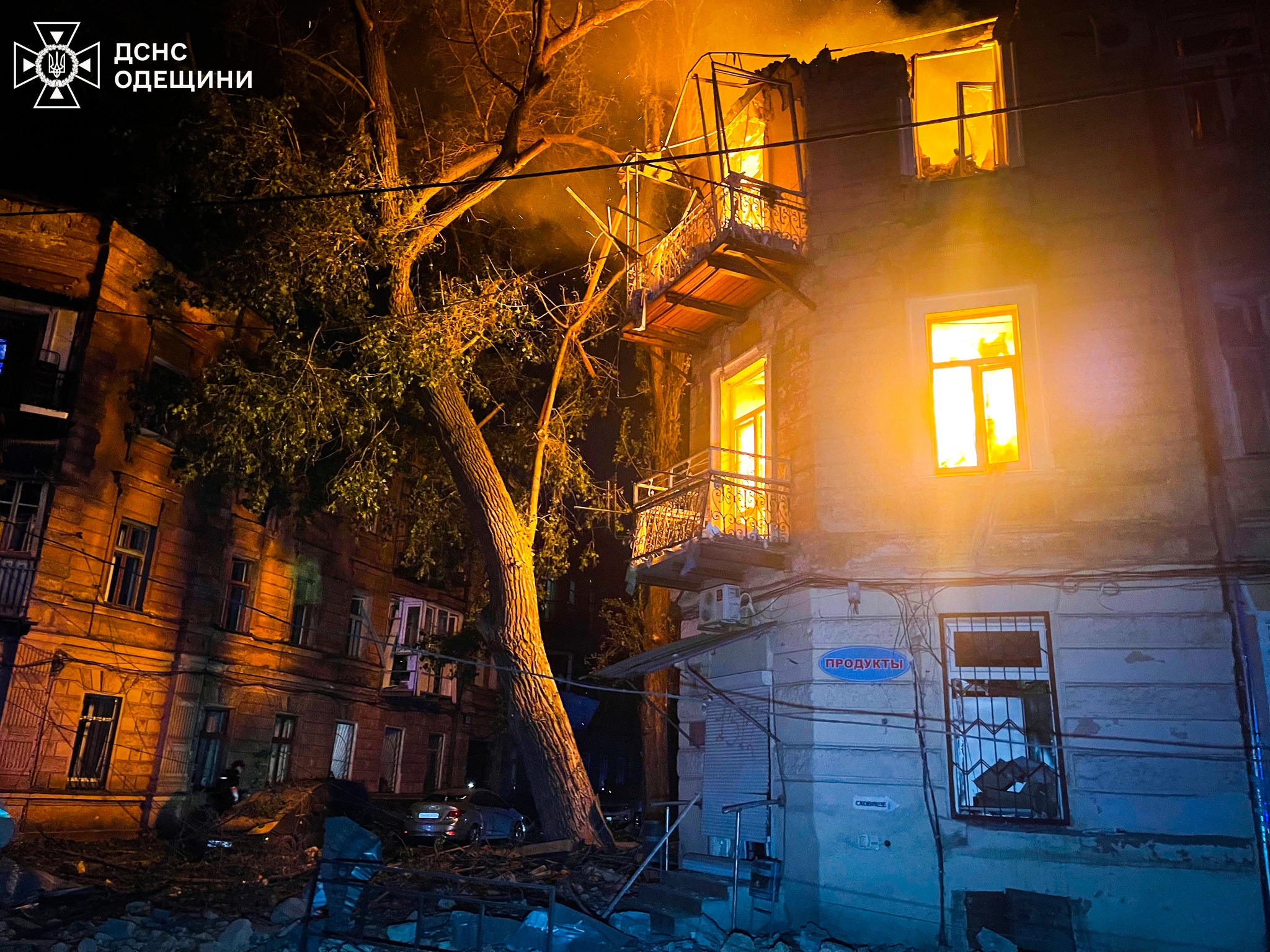 Нічна атака, Одеса