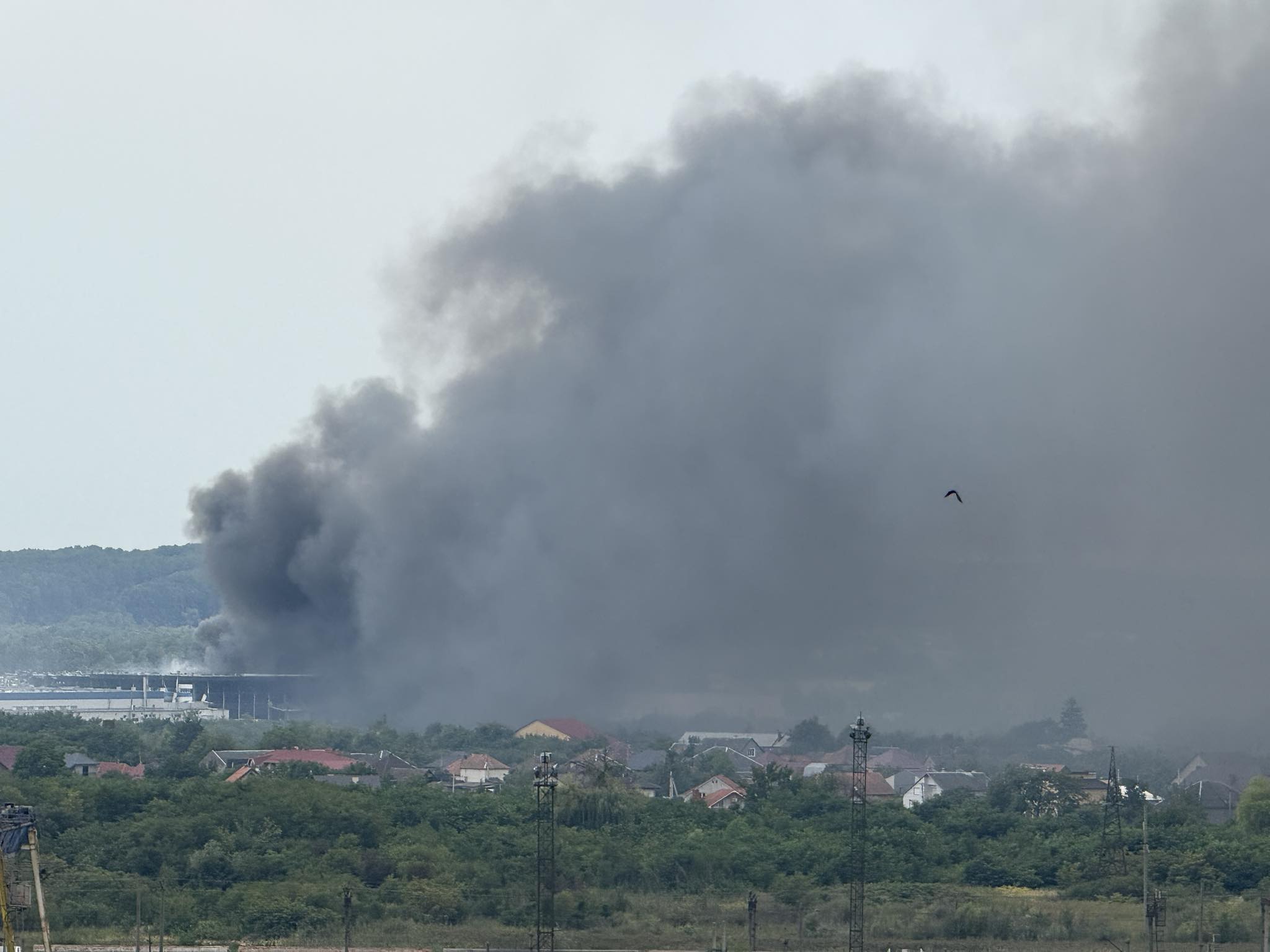 Наслідки російського обстрілу Мукачева 21 серпня