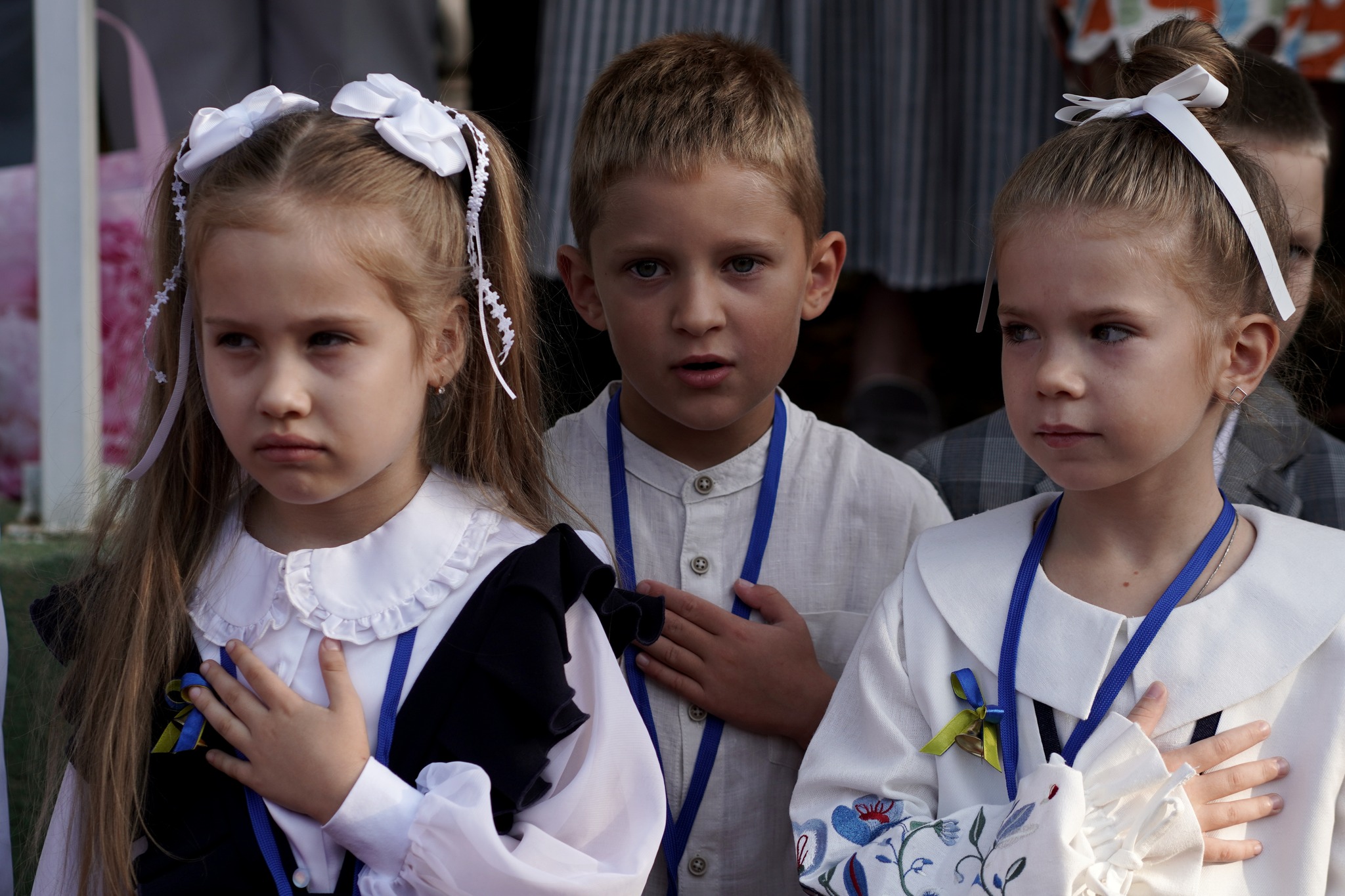 Першокласники в Ужгороді