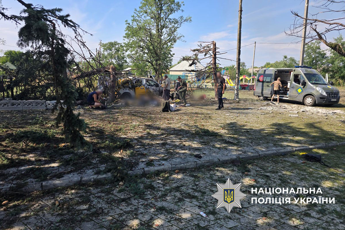 Місце удару у селищі Ярова