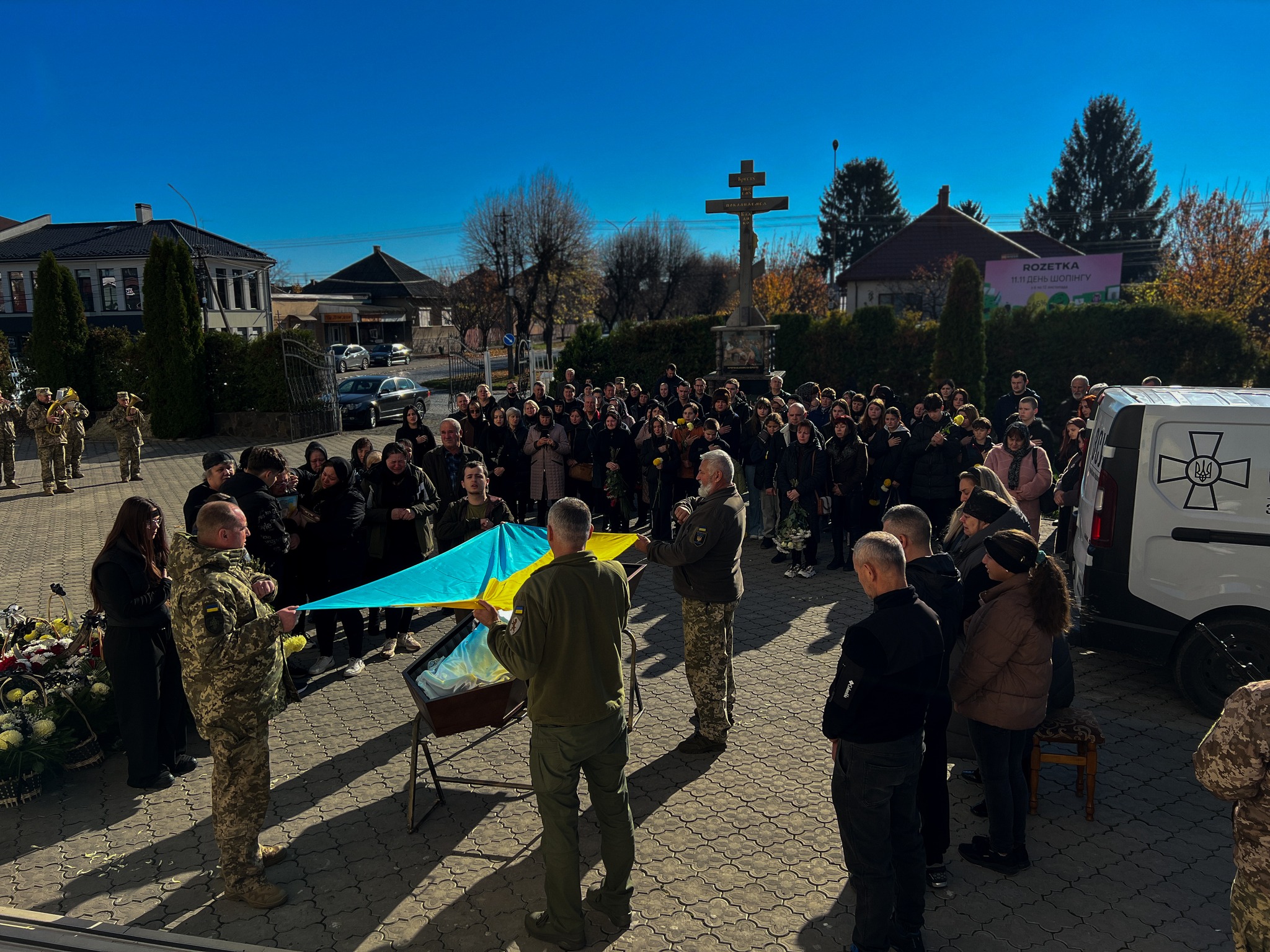 Прощання із захисником Тіберієм Полянським