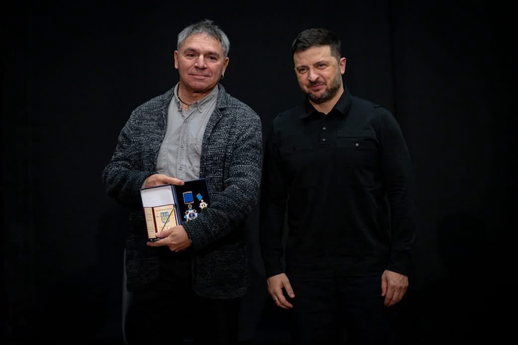 Геннадій Дибовський з Володимиром Зеленським