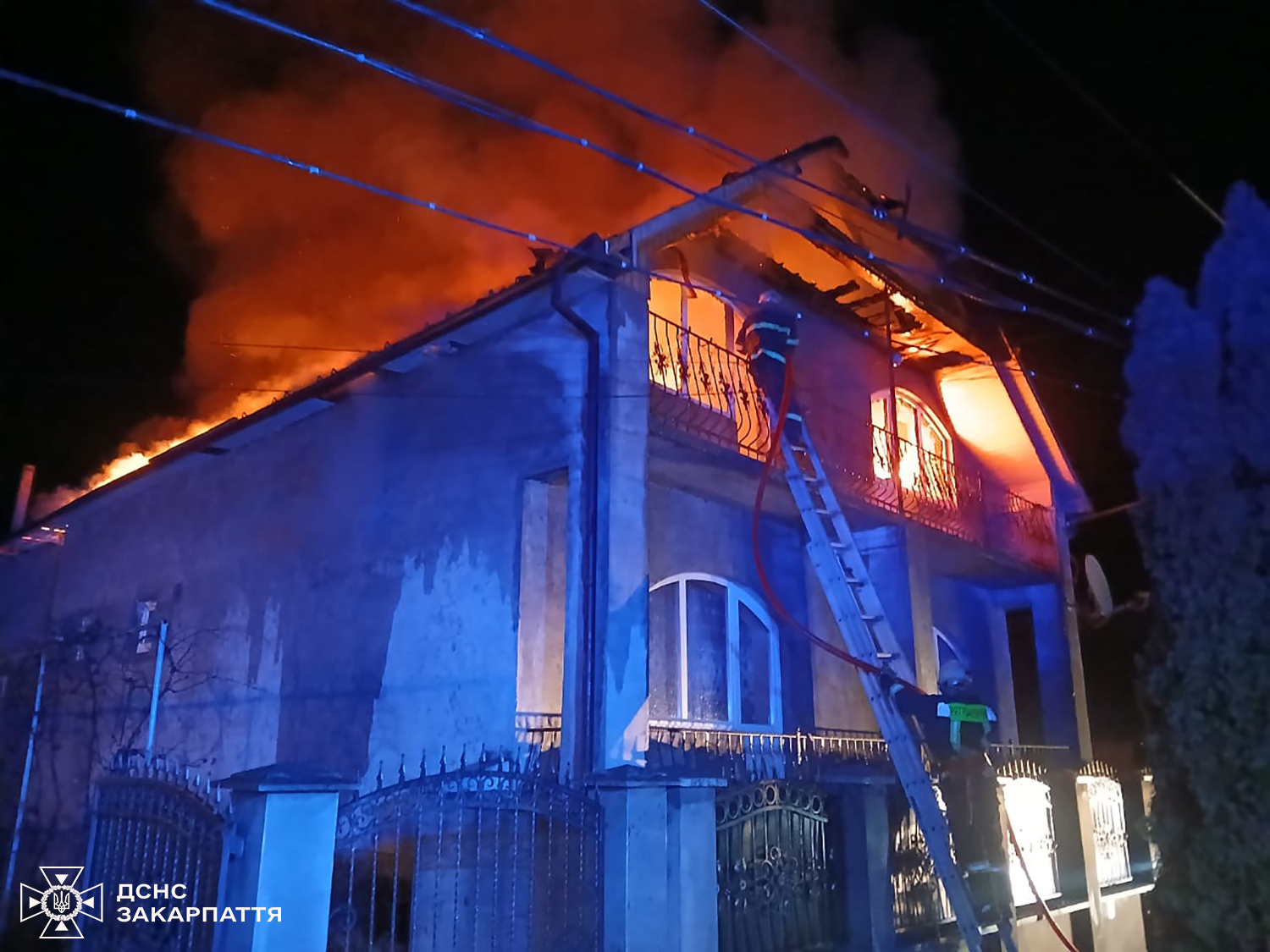 Пожежа в будинку у селі Велика Добронь