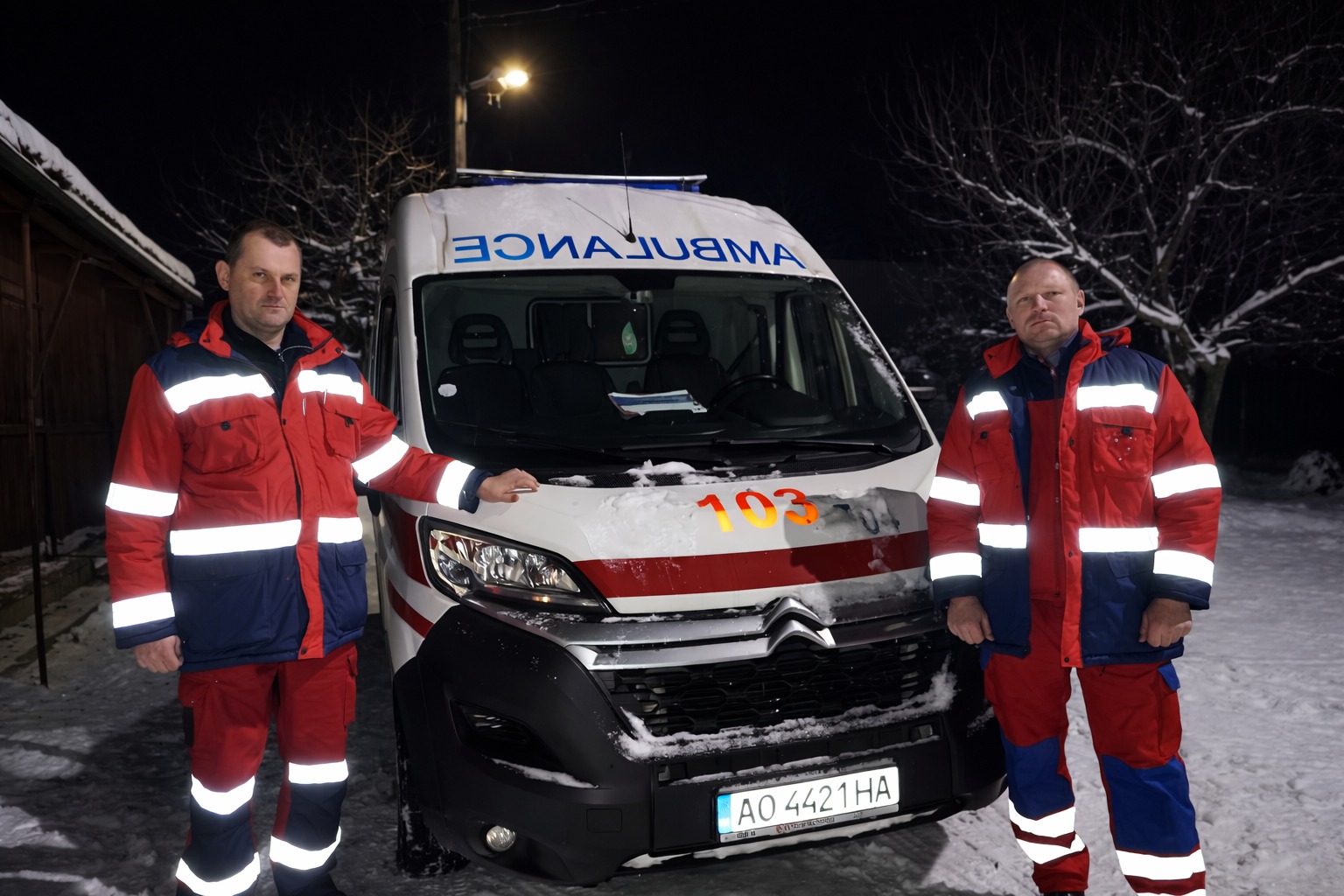 Фельдшер Олег Кадар та Віктор Мерзляк