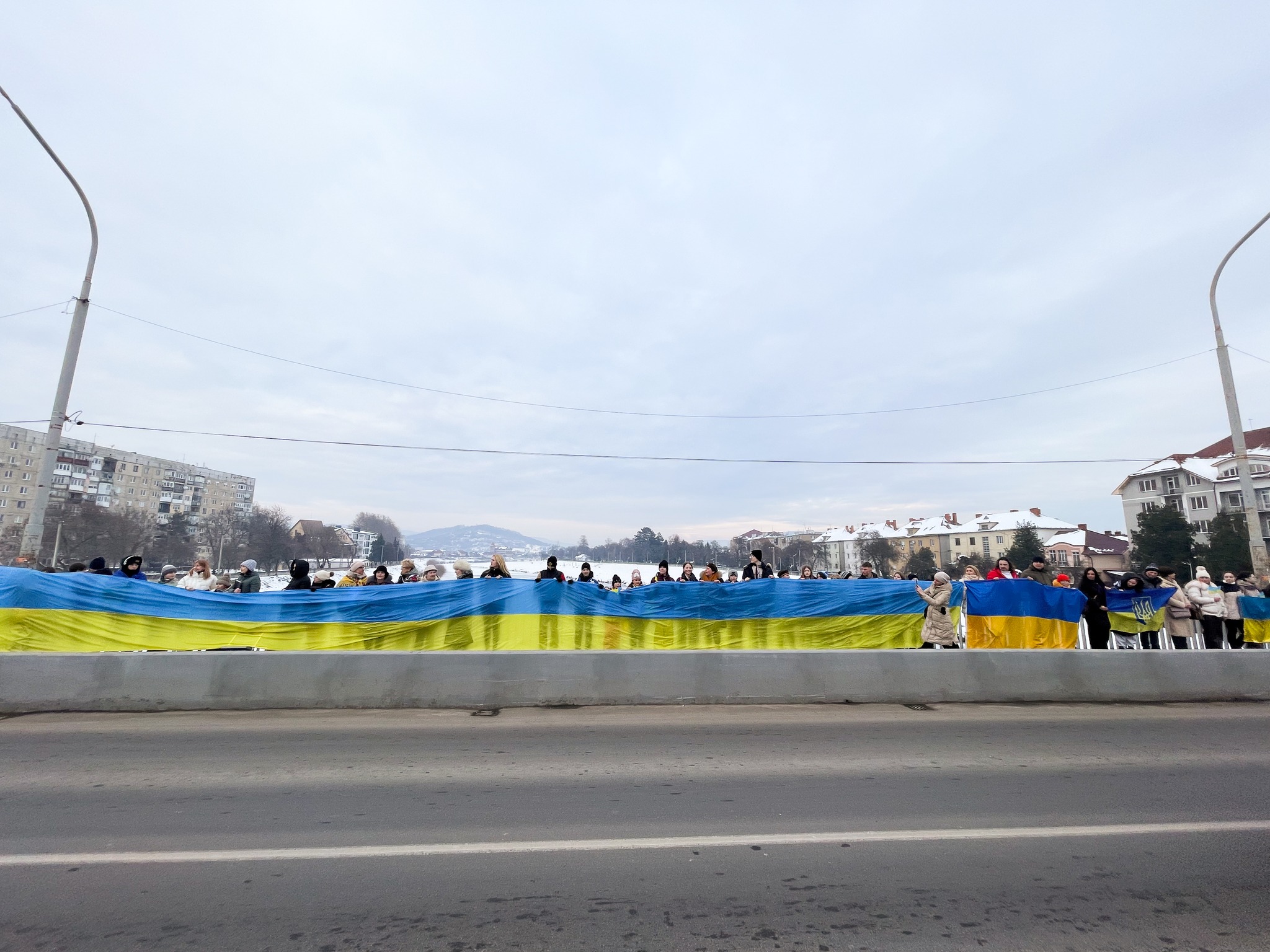 Ланцюг національної єдності у Мукачеві