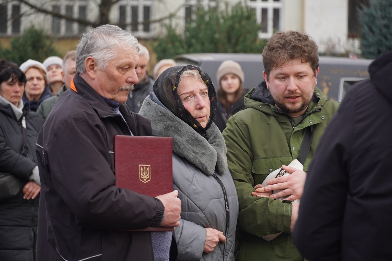Прощання із полеглим воїном Олексієм Бриньком