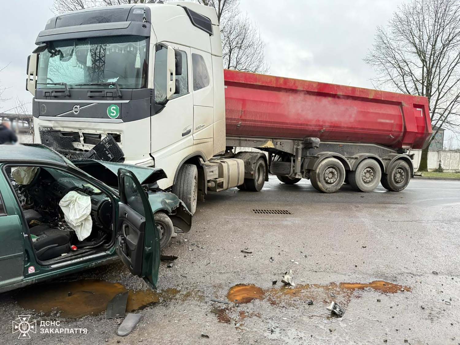 Місце ДТП у Мукачеві