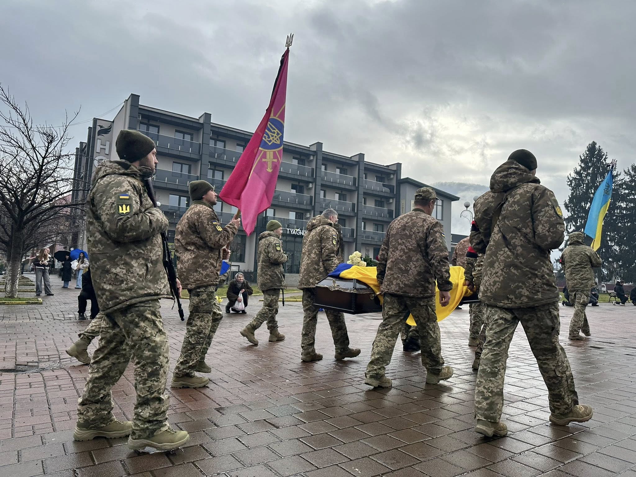 Прощання з військовим Павлом Гриньком