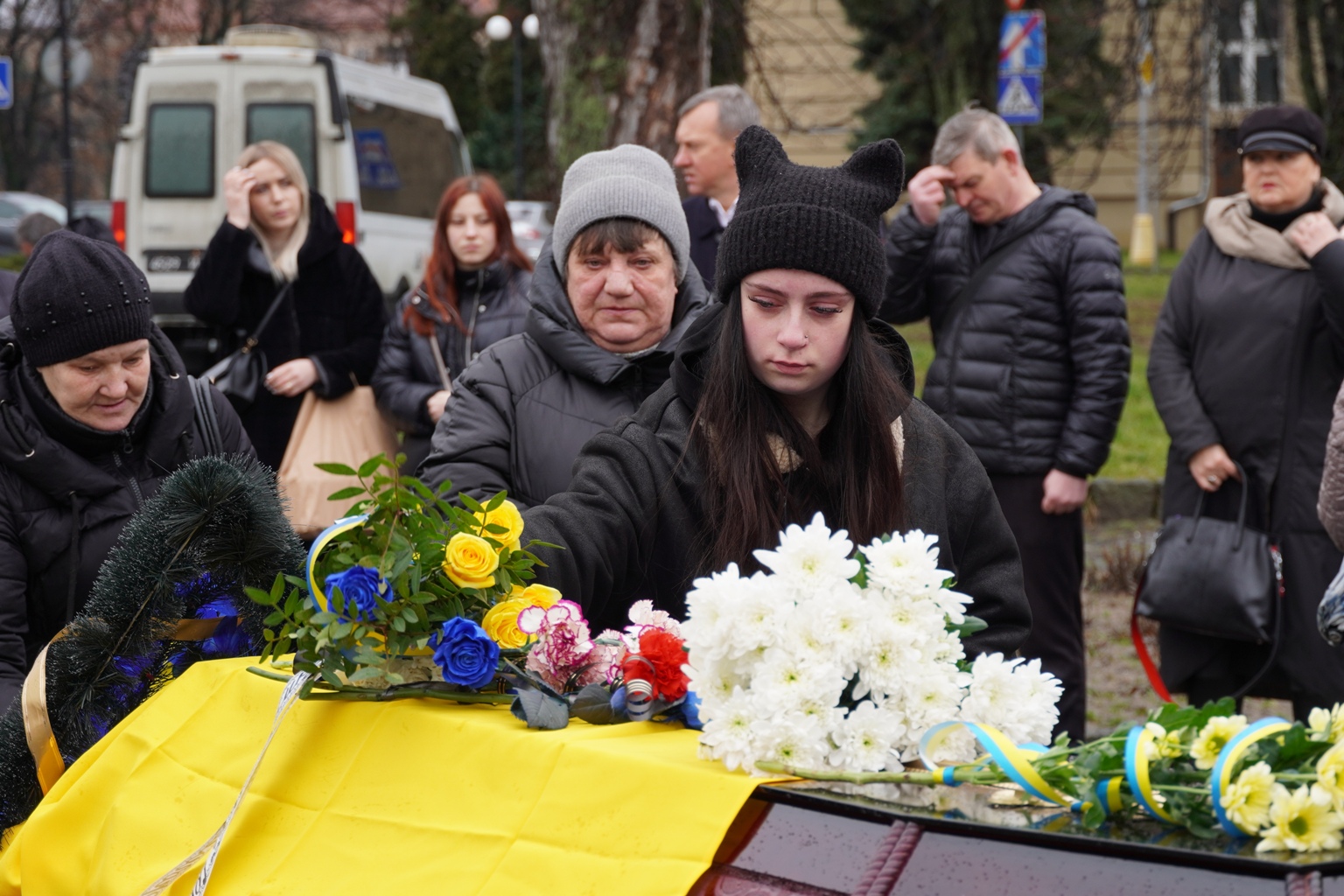 Прощання із воїном Тарасом Сірком в Ужгороді