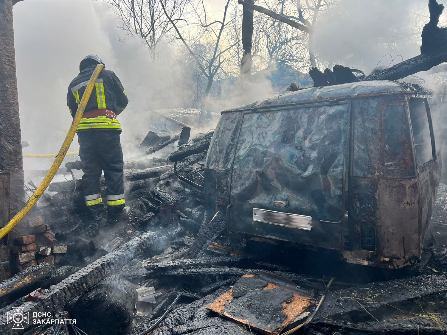 Пожежа у селі Порошково