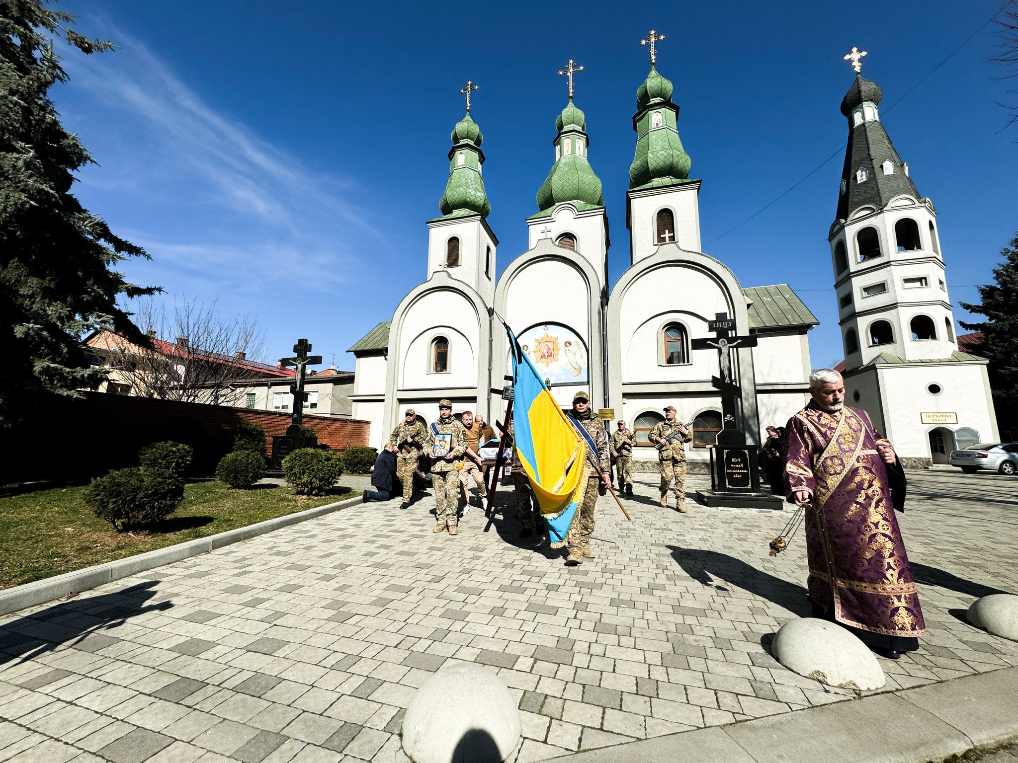 Прощання із воїном Володимиром Белеєм у Мукачеві