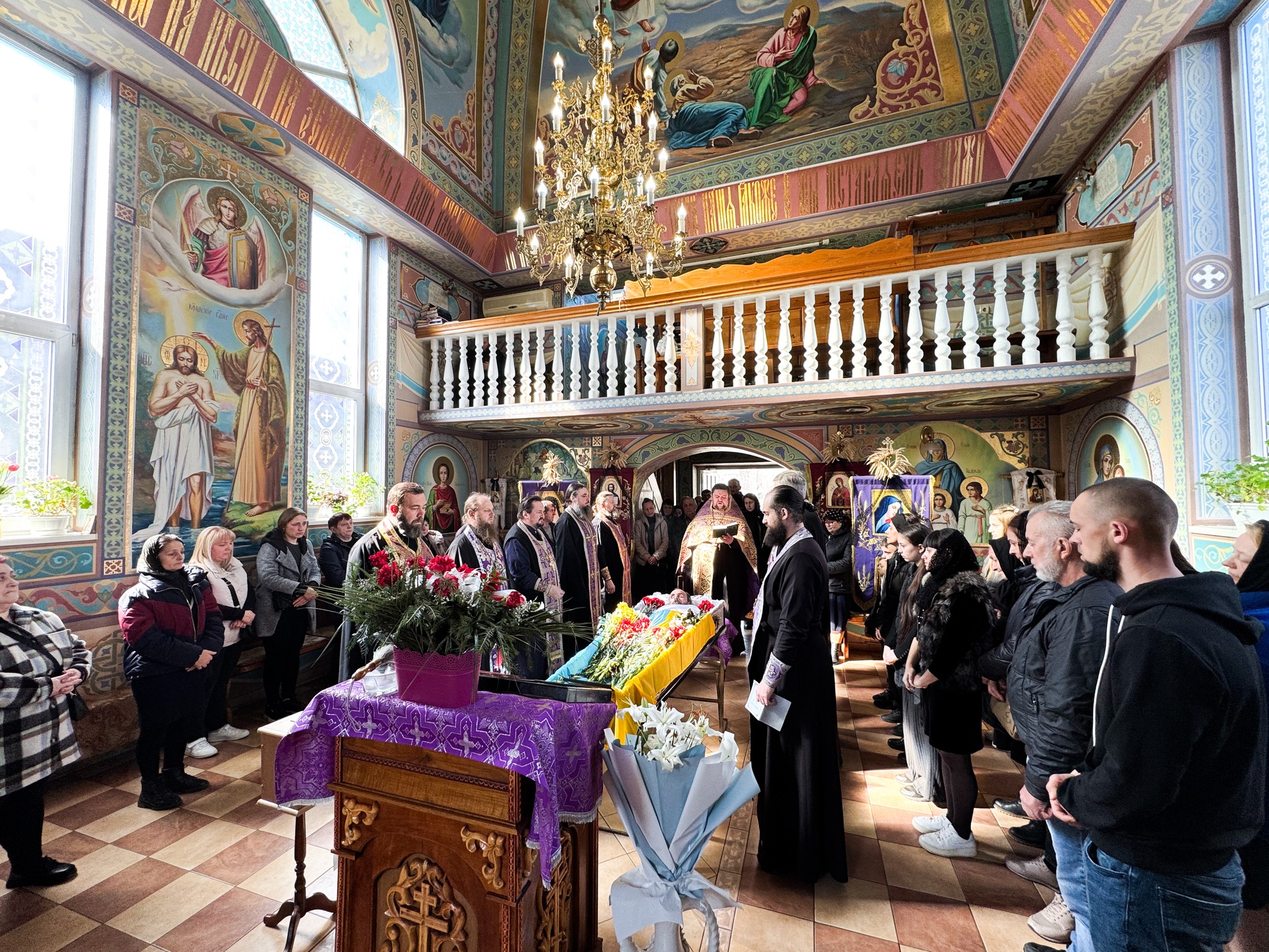 Прощанння із військовим Віталієм Шелембою у Мукачеві