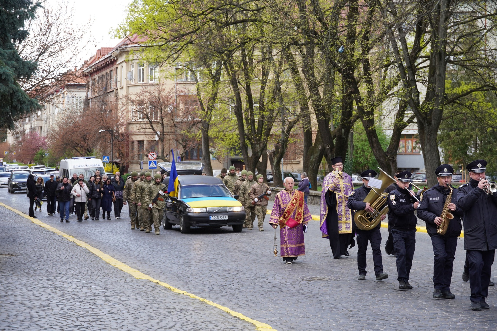 Прощання із воїном Михайлом Шипом в Ужгороді