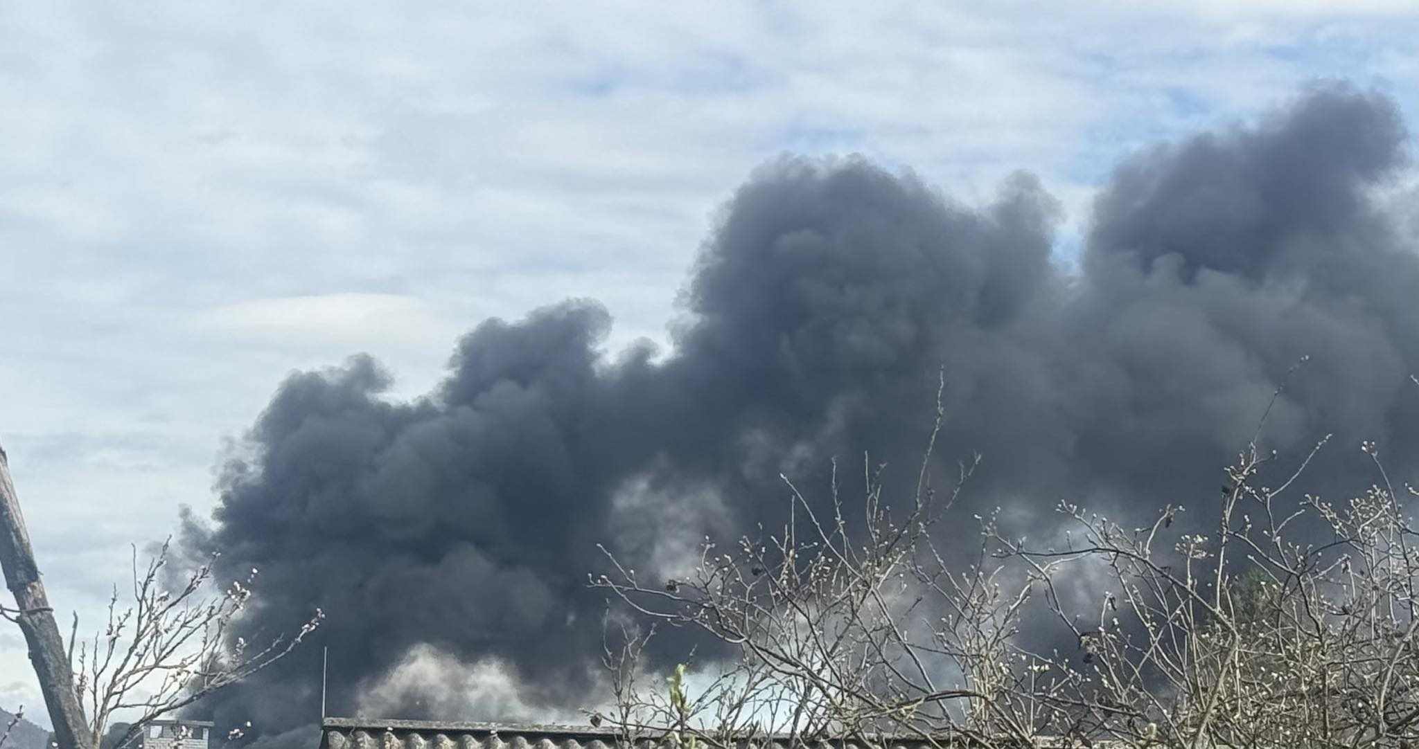 Дим від пожежі