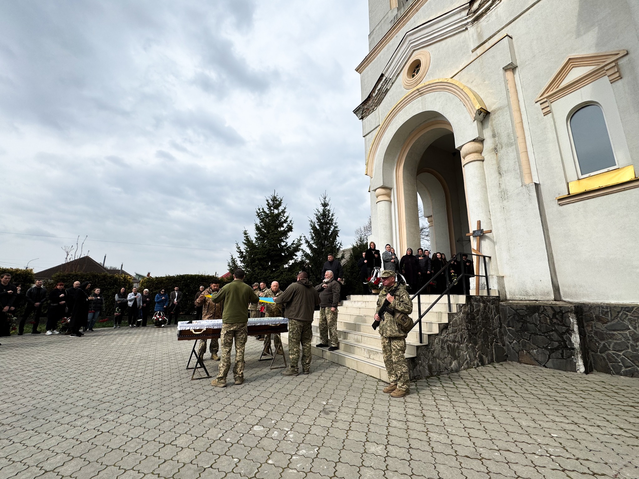 Прощання із воїном Василем Капітаном у Мукачеві