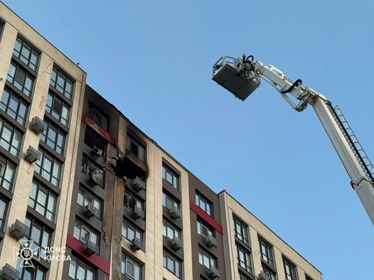 Наслідки російського обстрілу у Києві, 2 червня