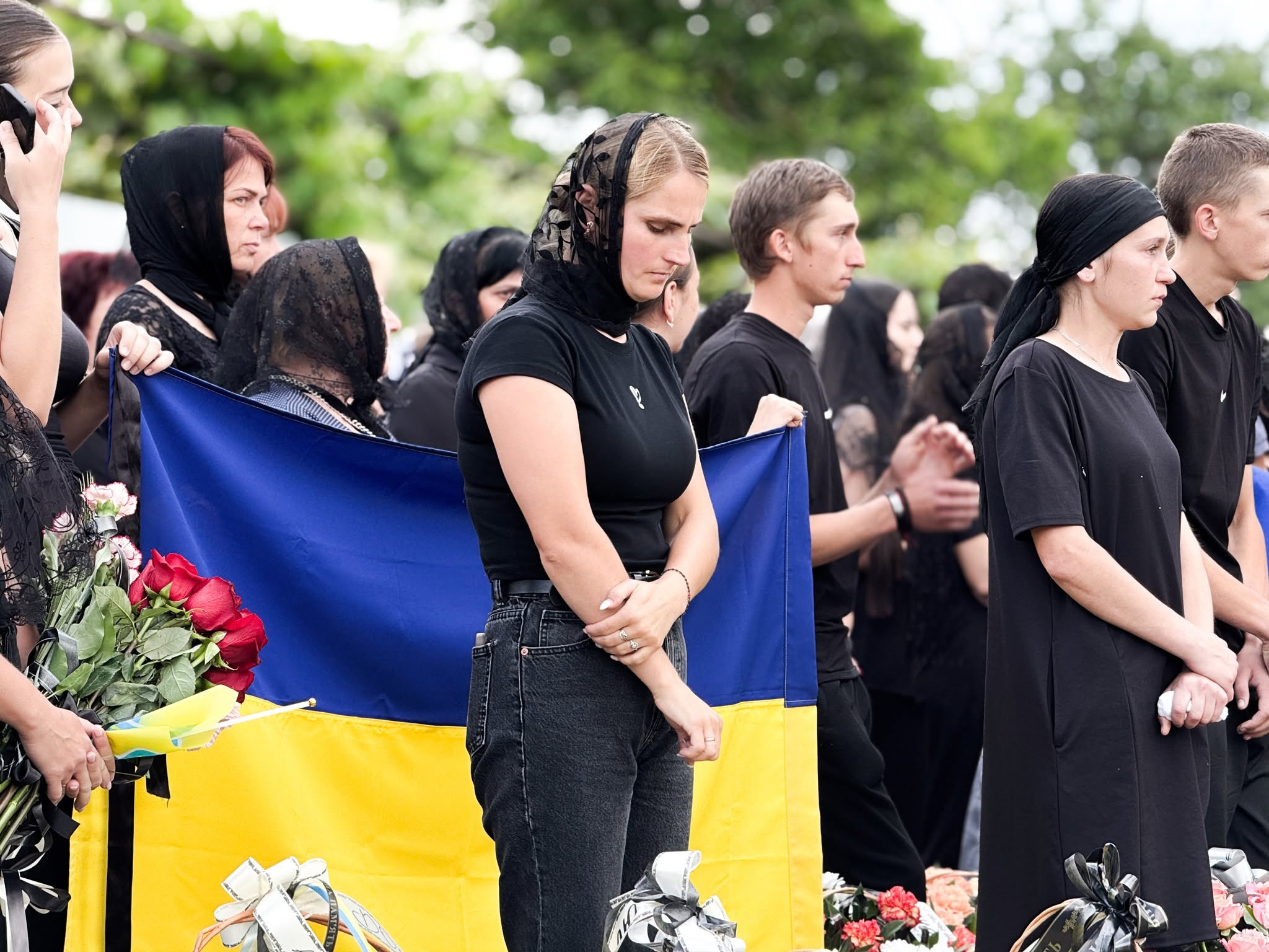 Прощання із полеглим воїном Василем Боговичем на Мукачівщині