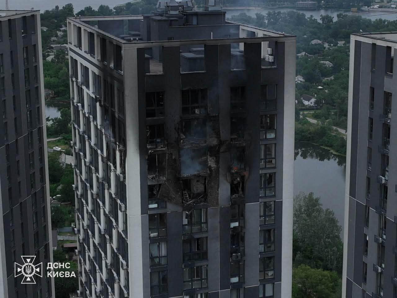 Наслідки російського обстрілу 6 липня, Київ