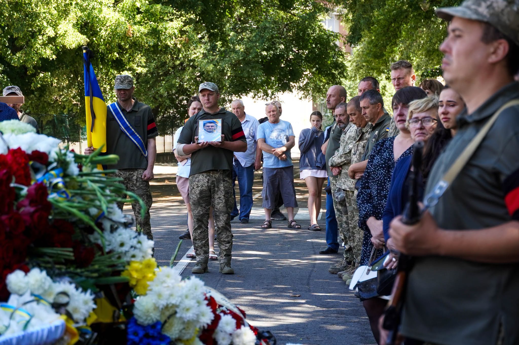 Прощання із полеглим воїном Сергієм Бабилею в Ужгороді