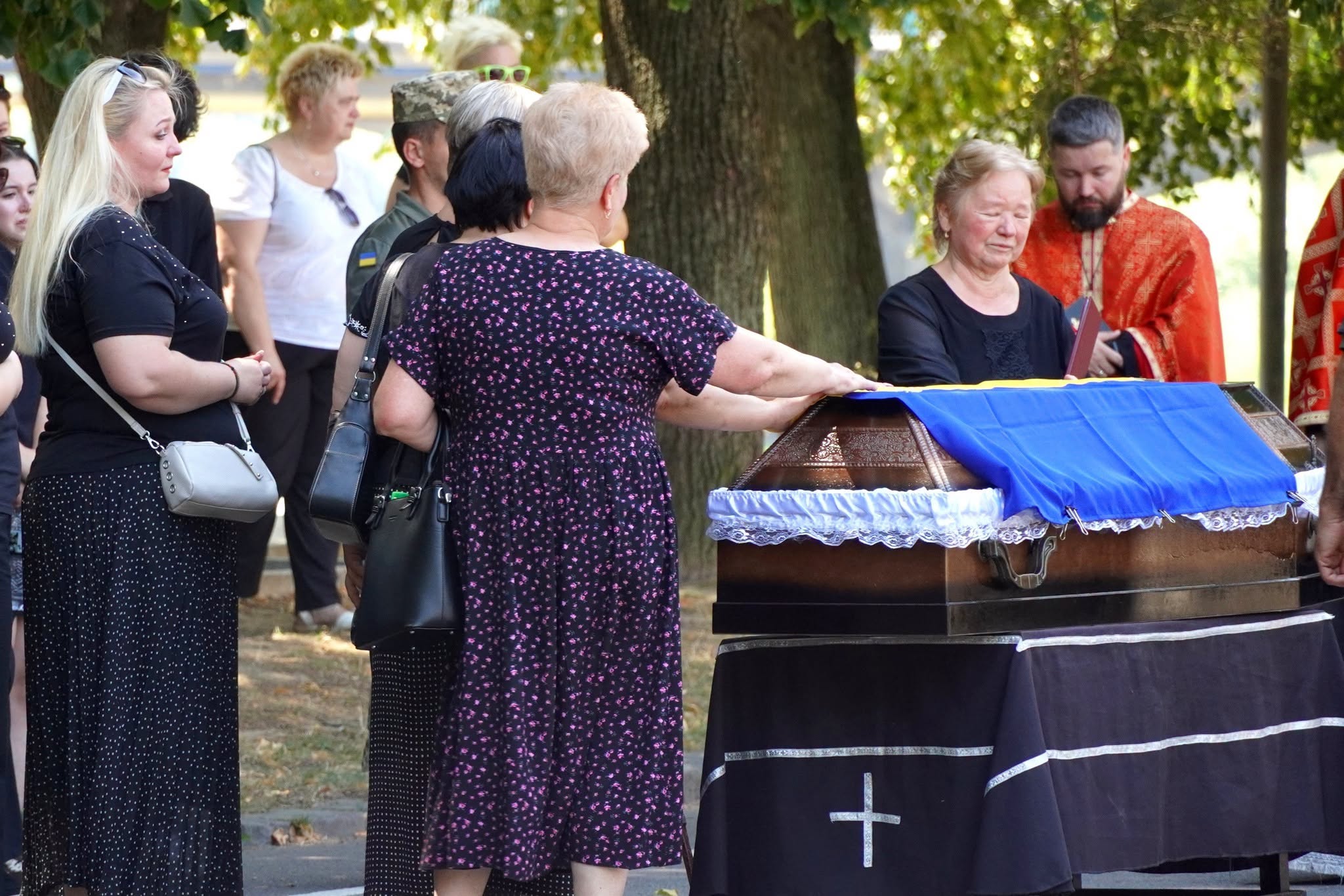 Прощання із полеглим воїном Володимиром Йорданом в Ужгороді