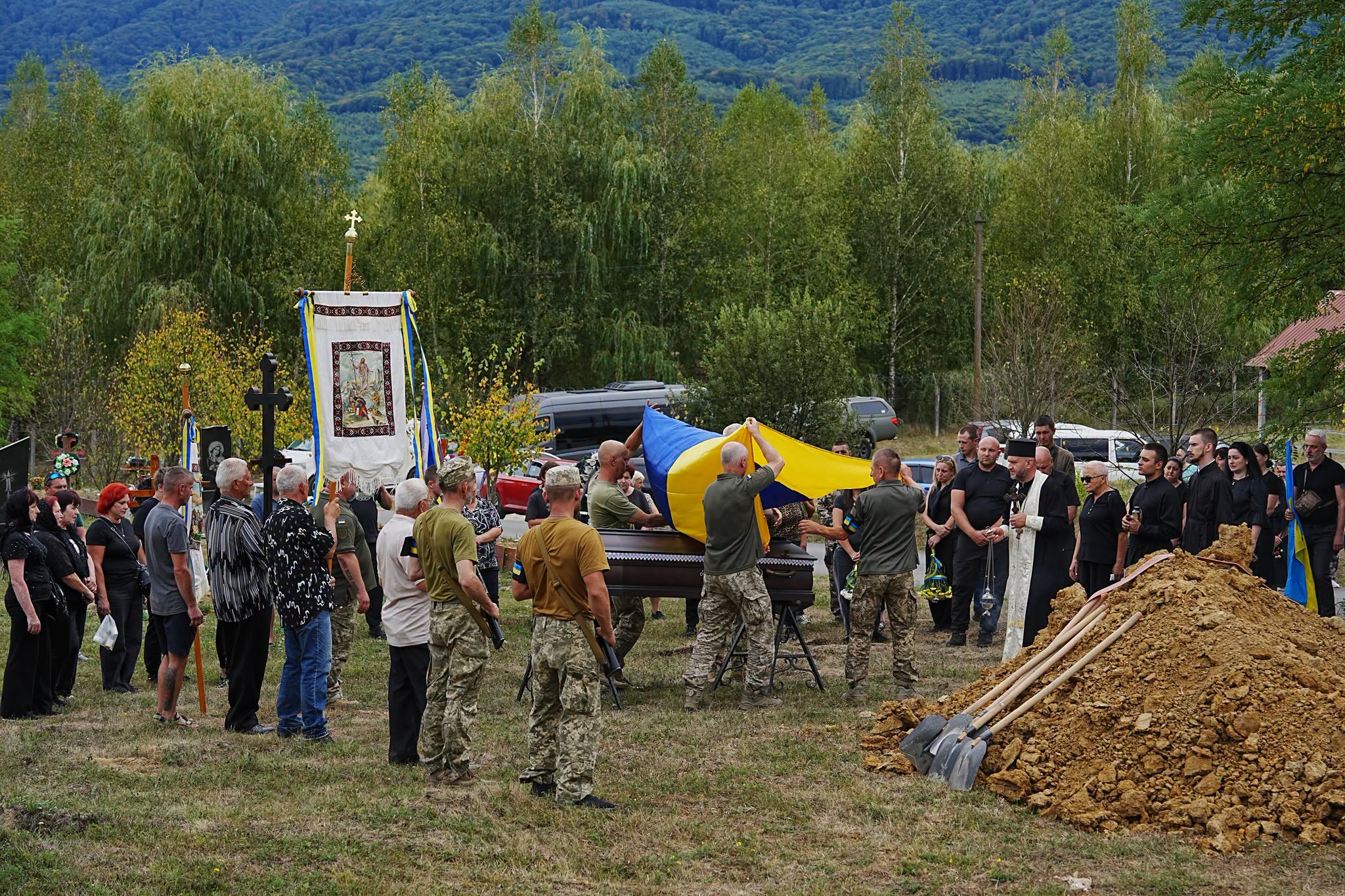 Прощання із військовим Євгеном Джурджею у Перечині