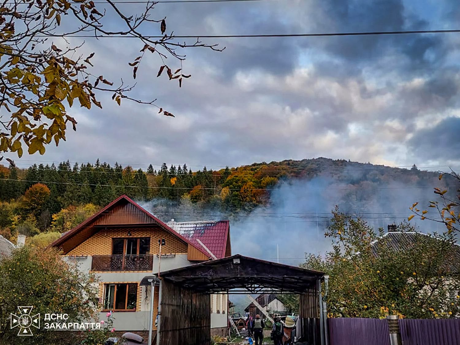Пожежа у селі Жорнава, 12 жовтня