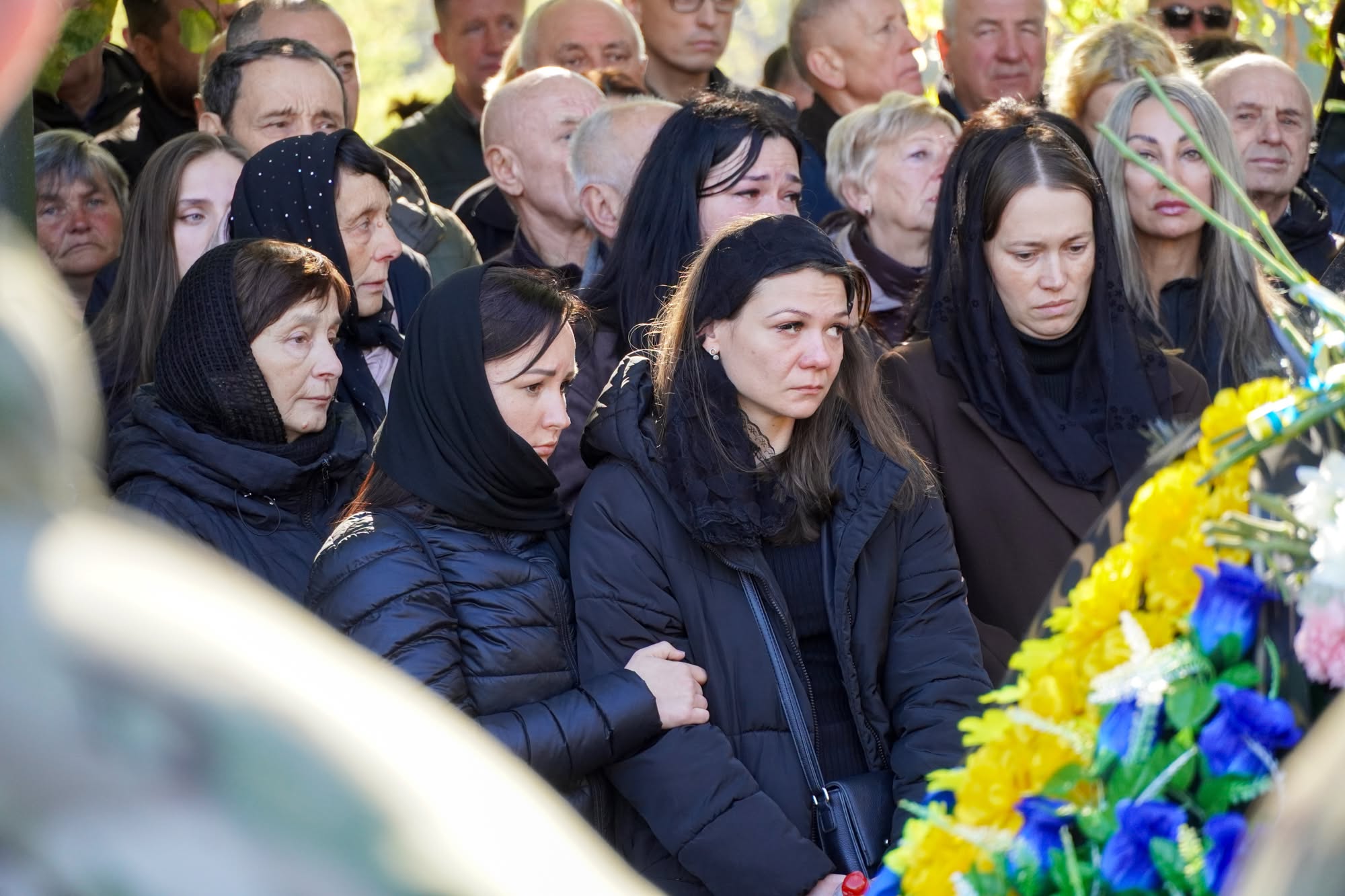Прощання із полеглим захисником Володимиром Славичем в Ужгороді