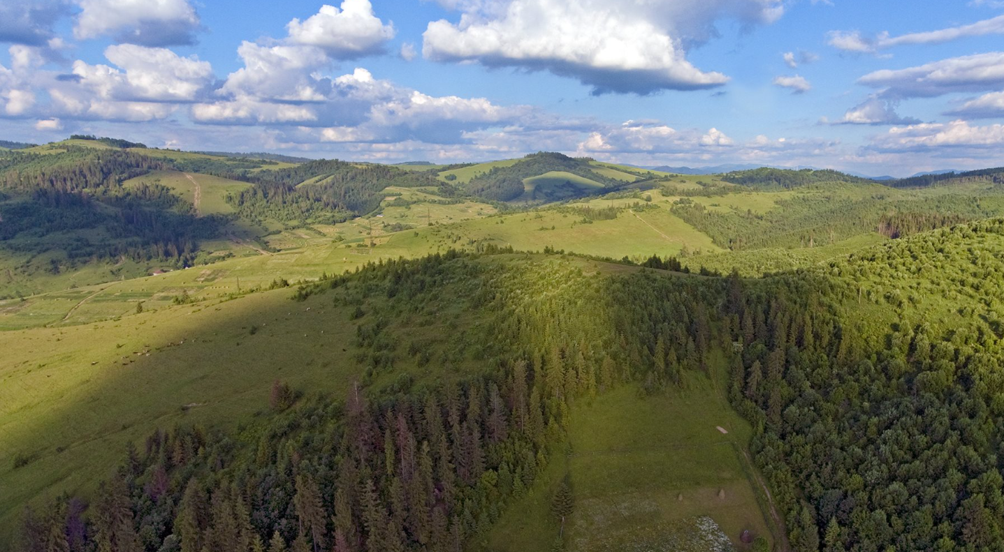 Краєвиди біля села Гукливого