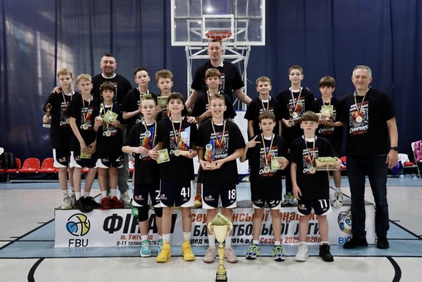 Баскетболісти з Ужгорода вибороли золото та срібло на чемпіонату України серед юнаків
