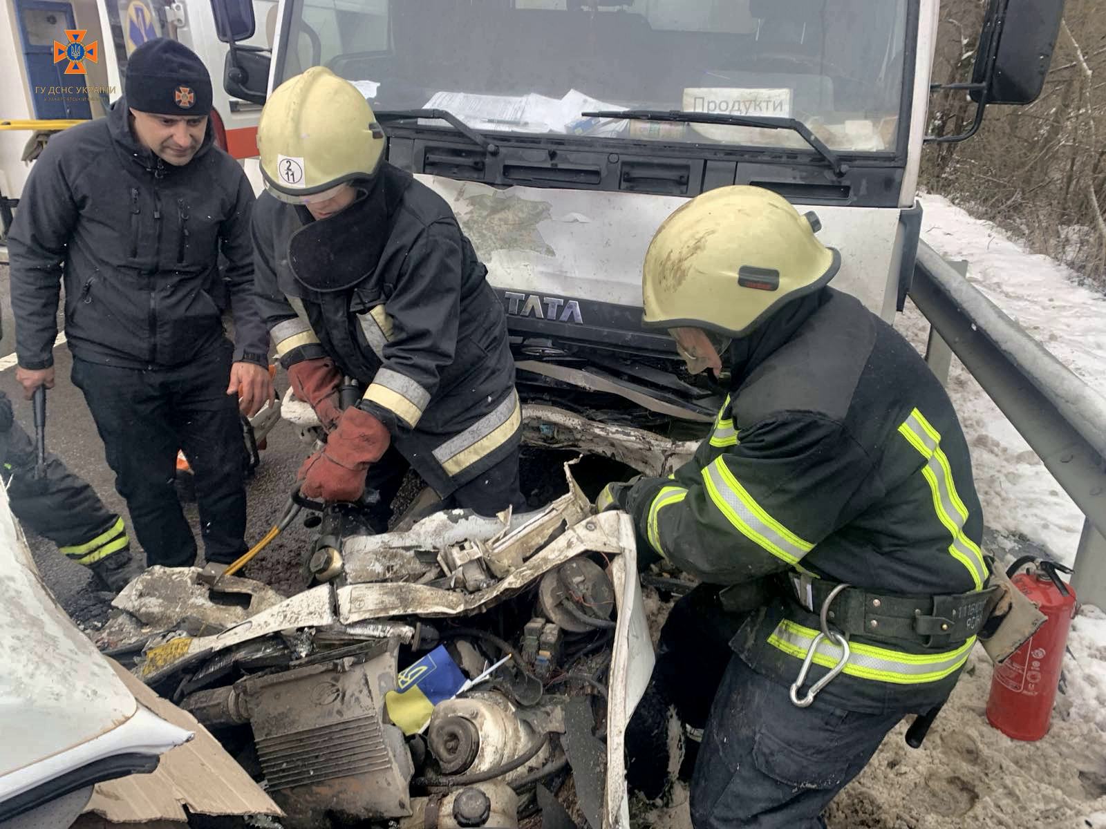 на місці аварії