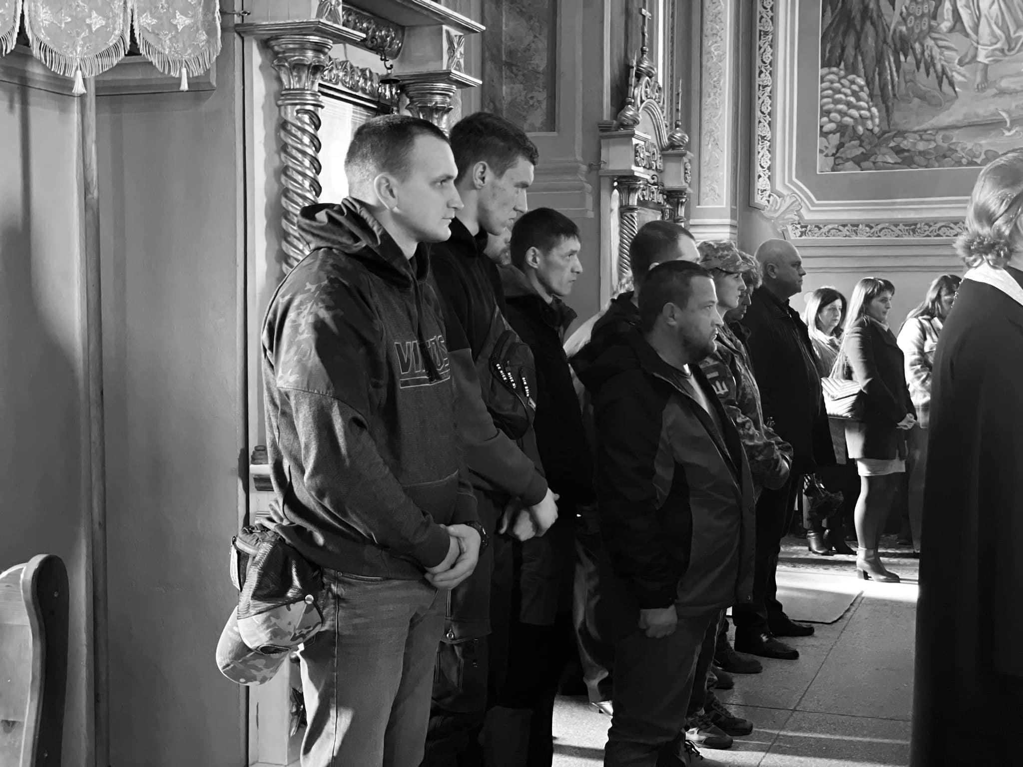 Під час прощання в церкві 