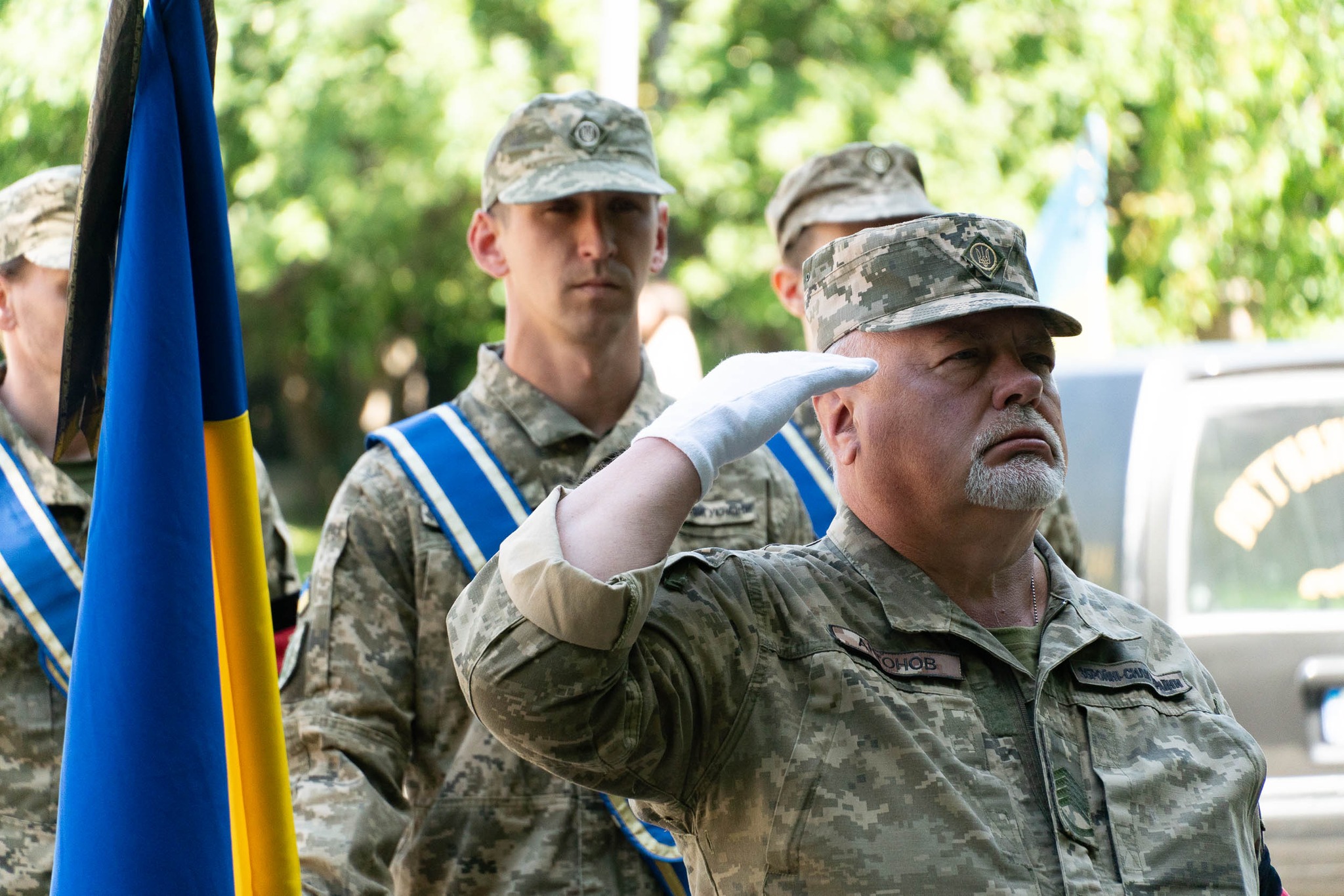 військові під час прощання 