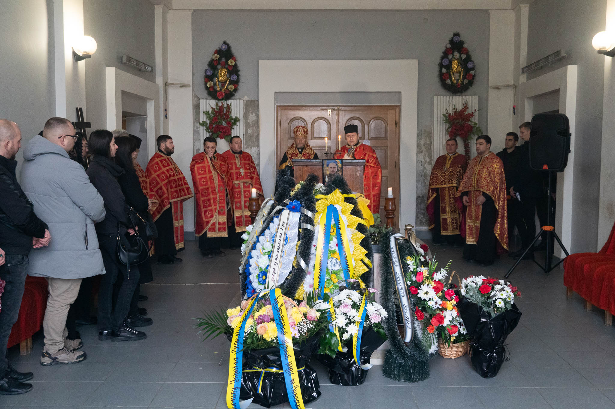 Прощання із воїном Віталієм Боднарчуком