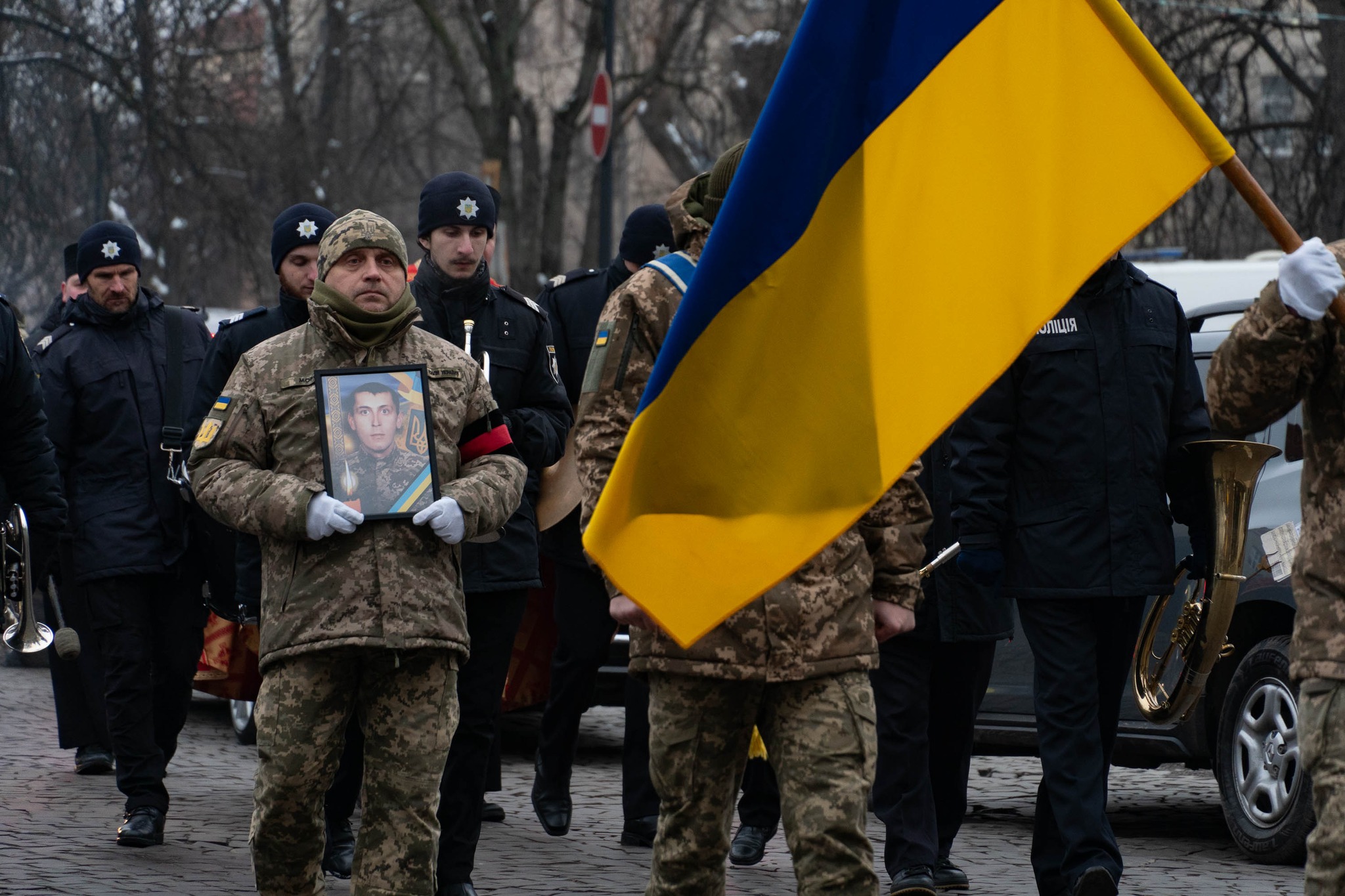 Прощання із загиблим військовим Валерім Маковським