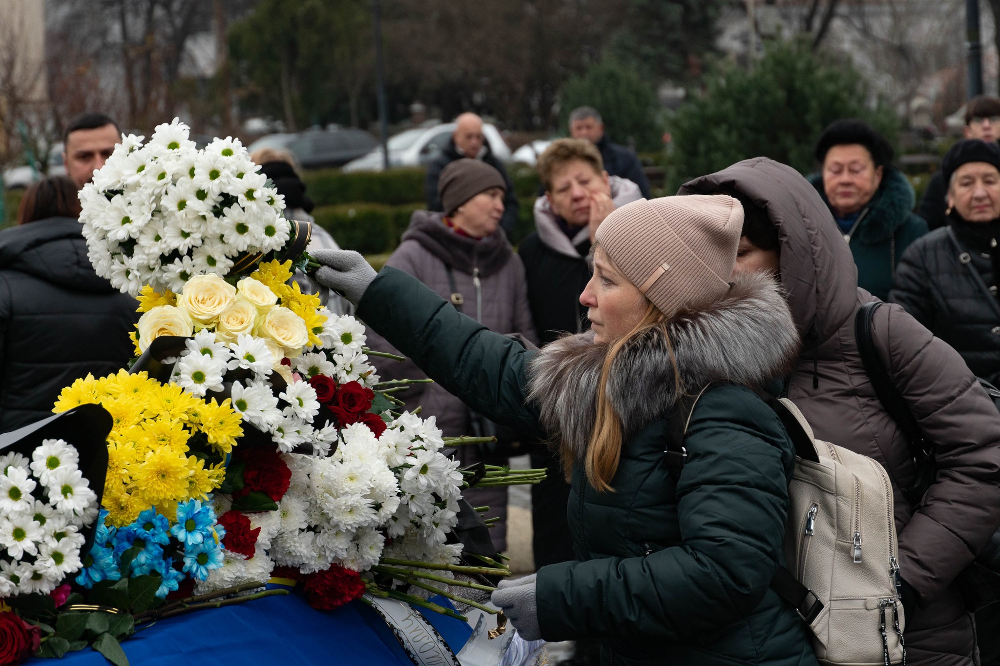 Прощання із загиблим військовим Валерім Маковським