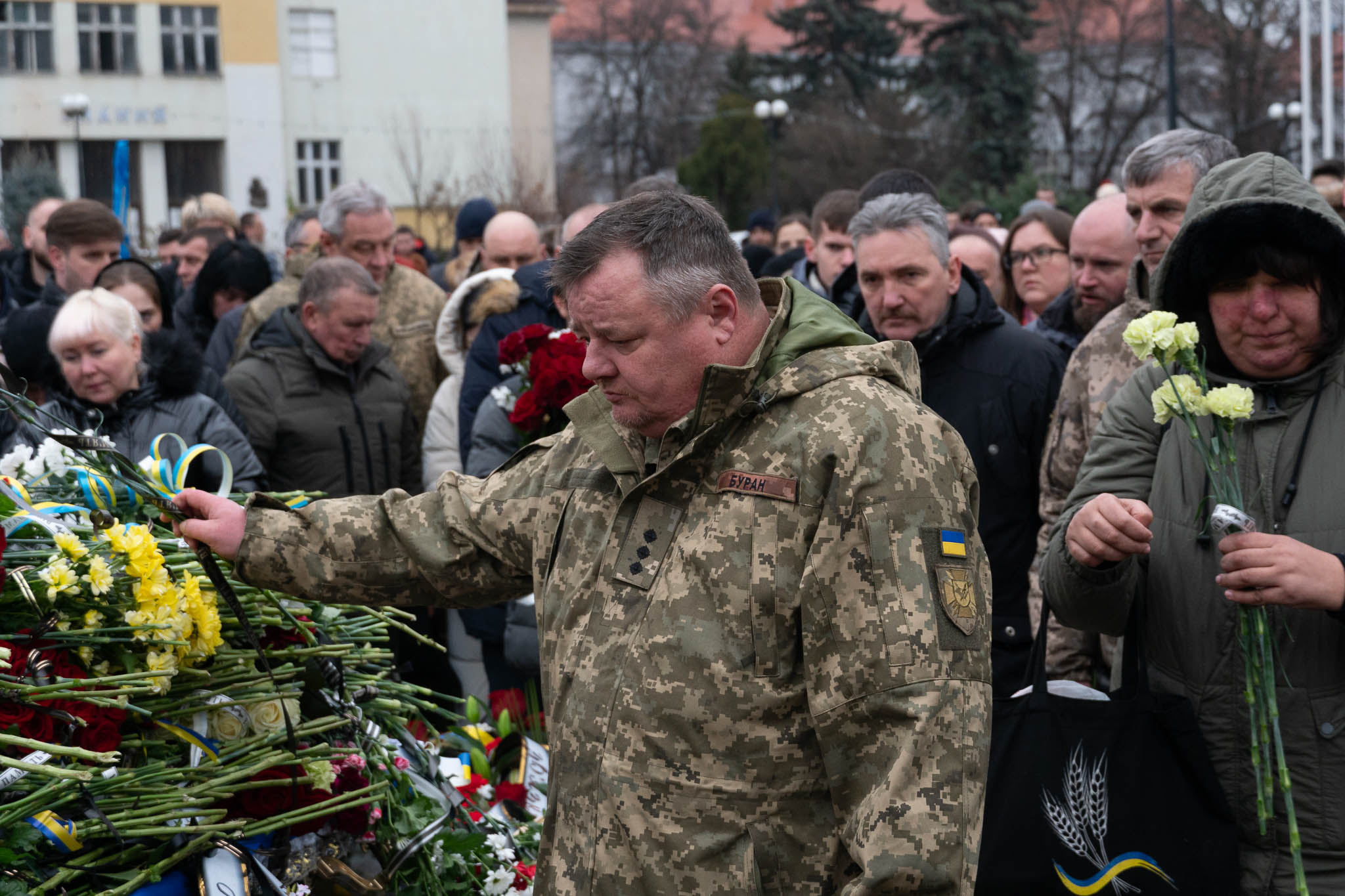 Прощання із захисником Василем Габрусем