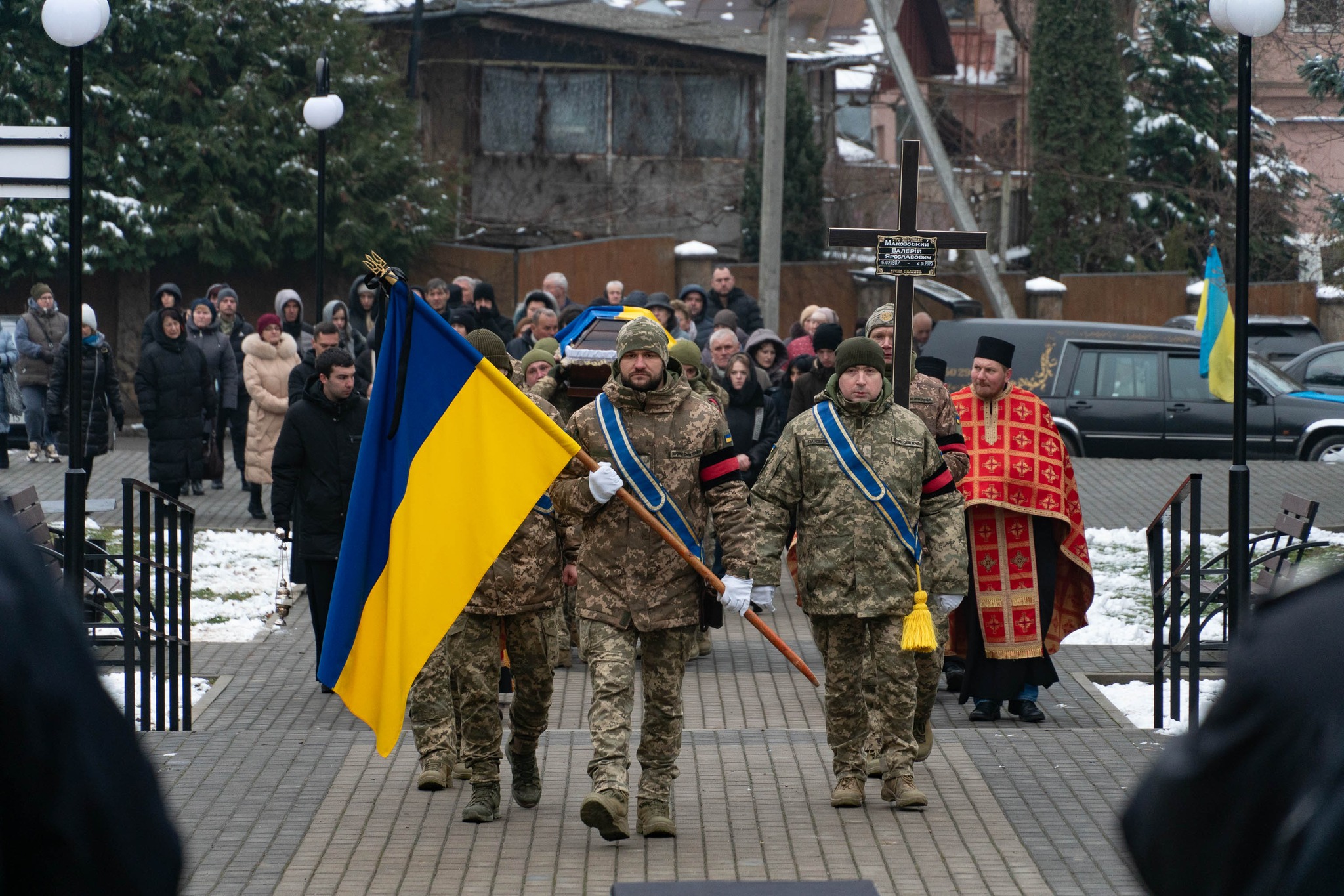 Прощання із загиблим військовим Валерім Маковським