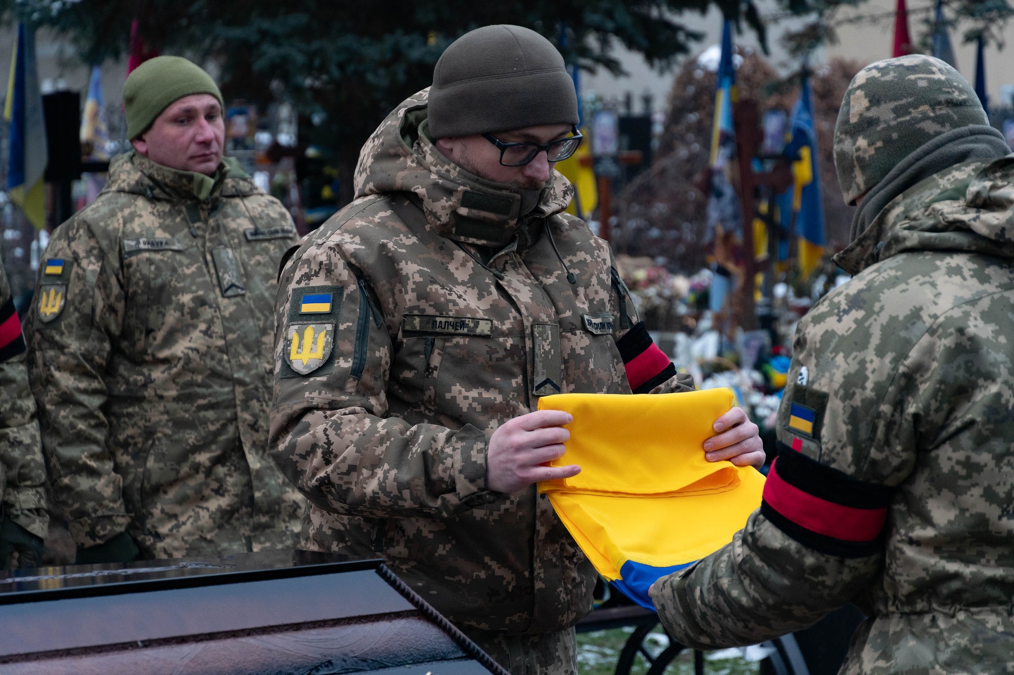 Прощання із загиблим військовим Валерім Маковським