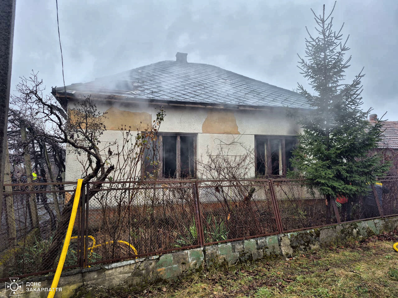 Пожежа у селі Нове Калинове