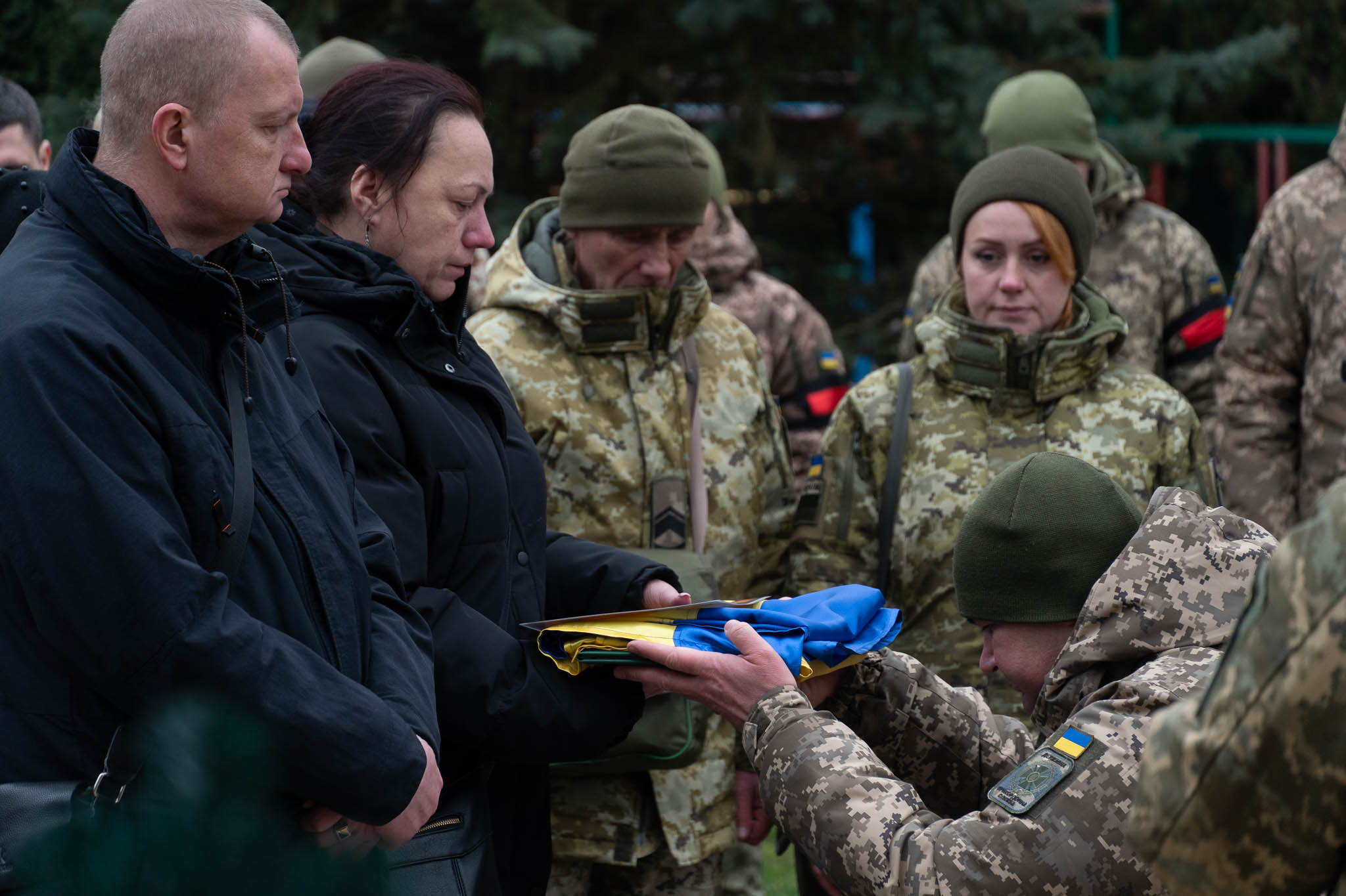 Прощання із воїном Дмитром Цацурою