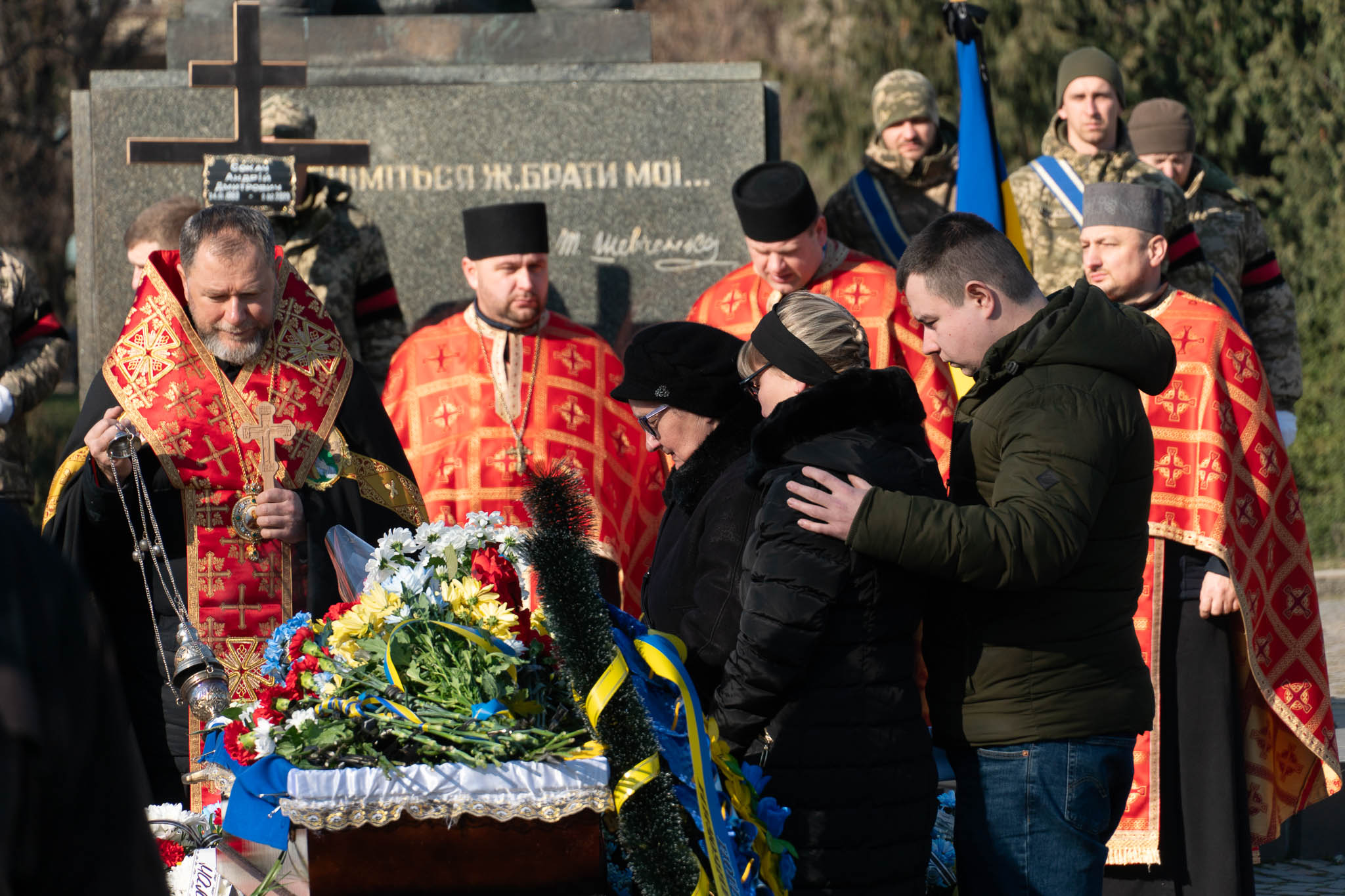 Прощання із воїном Андрієм Сокачем